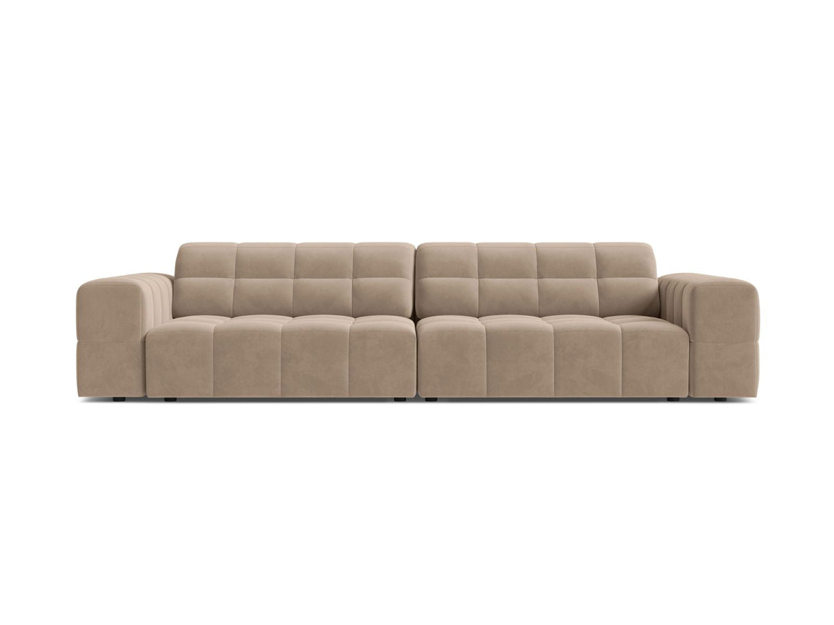 Sofa aksamitna 4-osobowa JENNIFER beżowy Venus – Micadoni