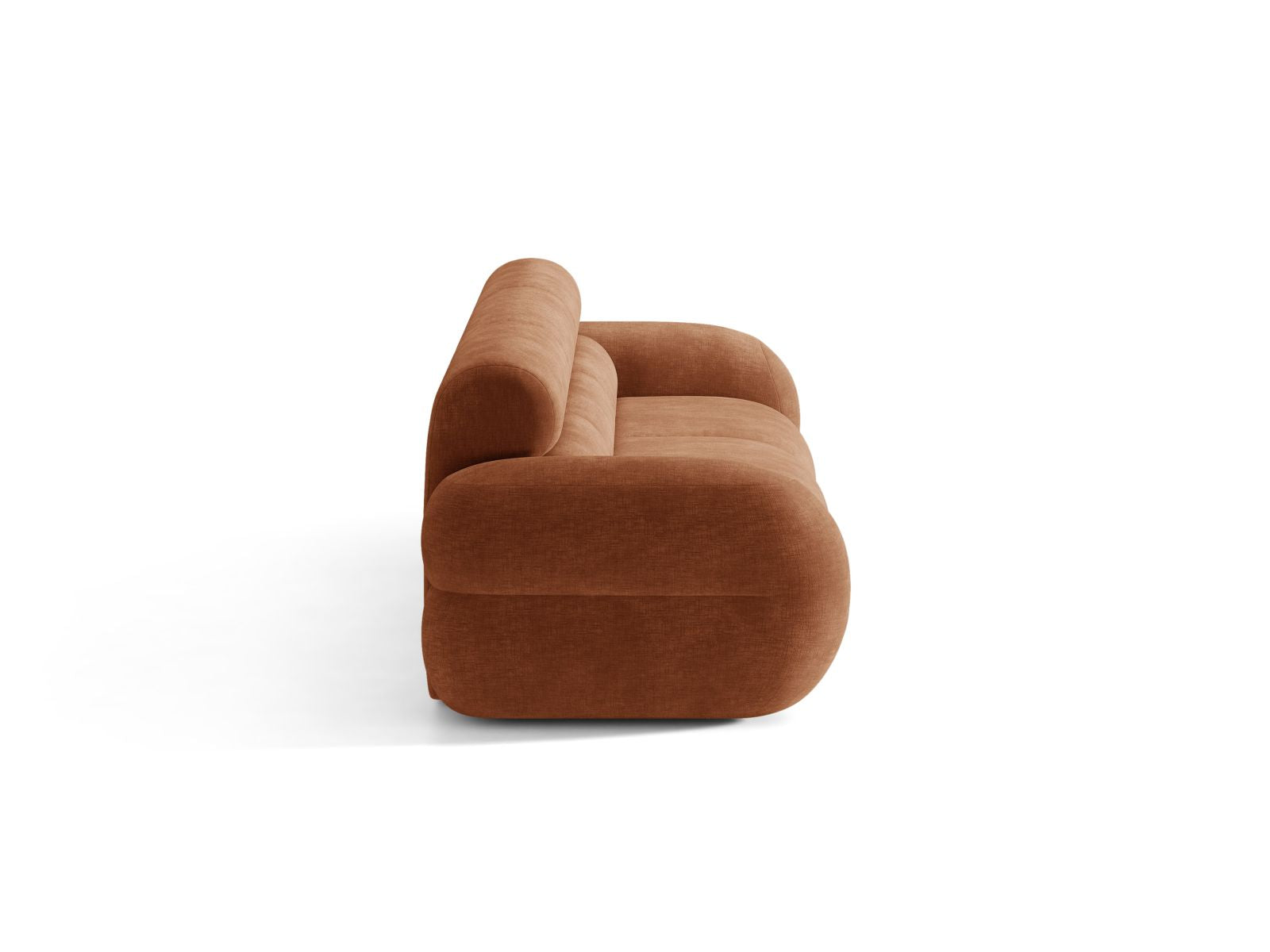 Sofa voor 4 personen NEO baksteen chenille
