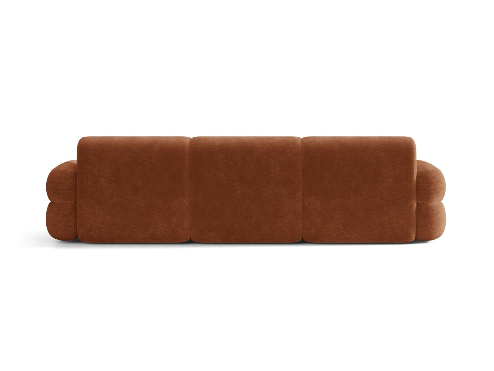 Sofa voor 4 personen NEO baksteen chenille