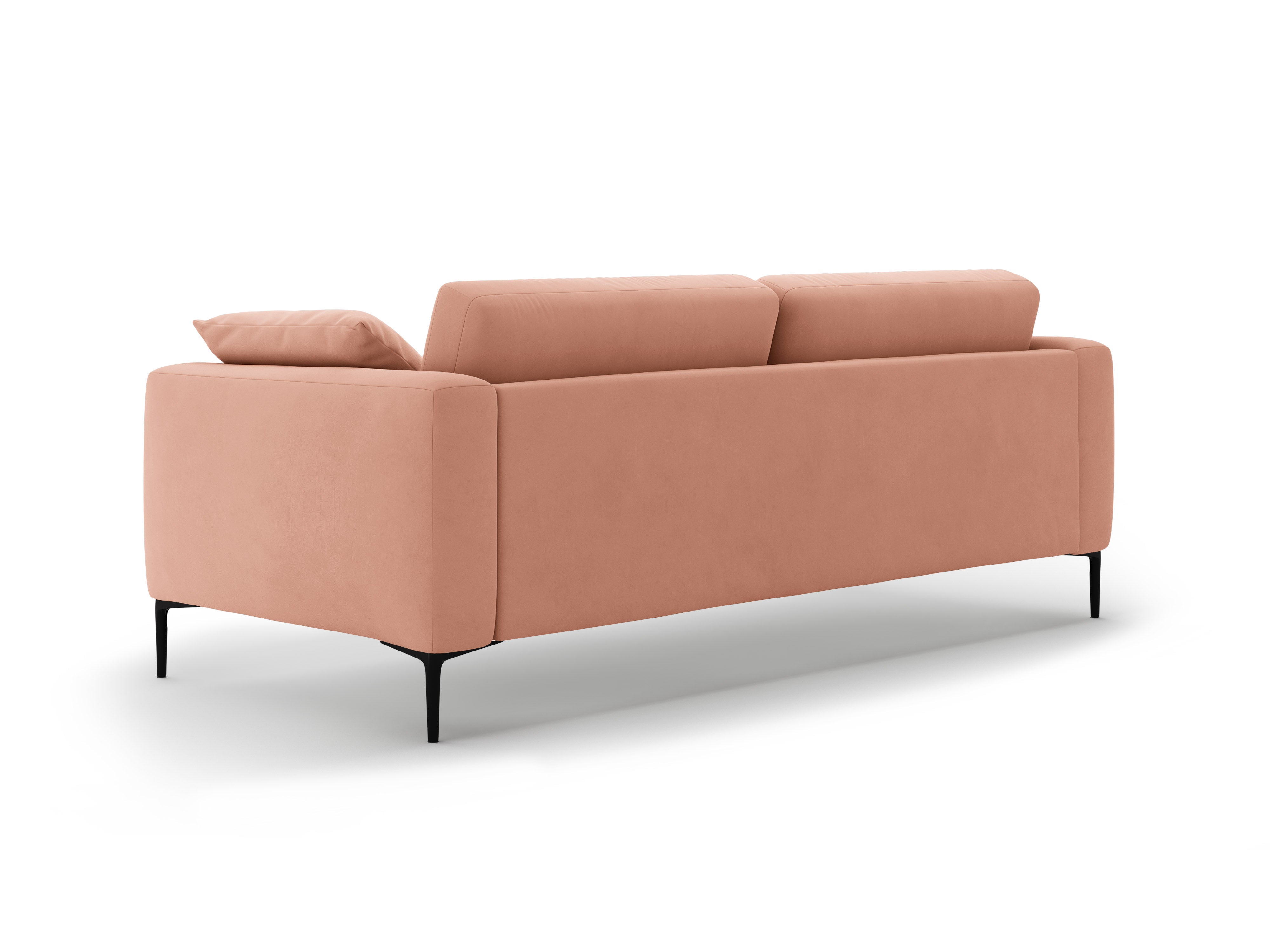 Velvet sofa for 4 people BEMY pink