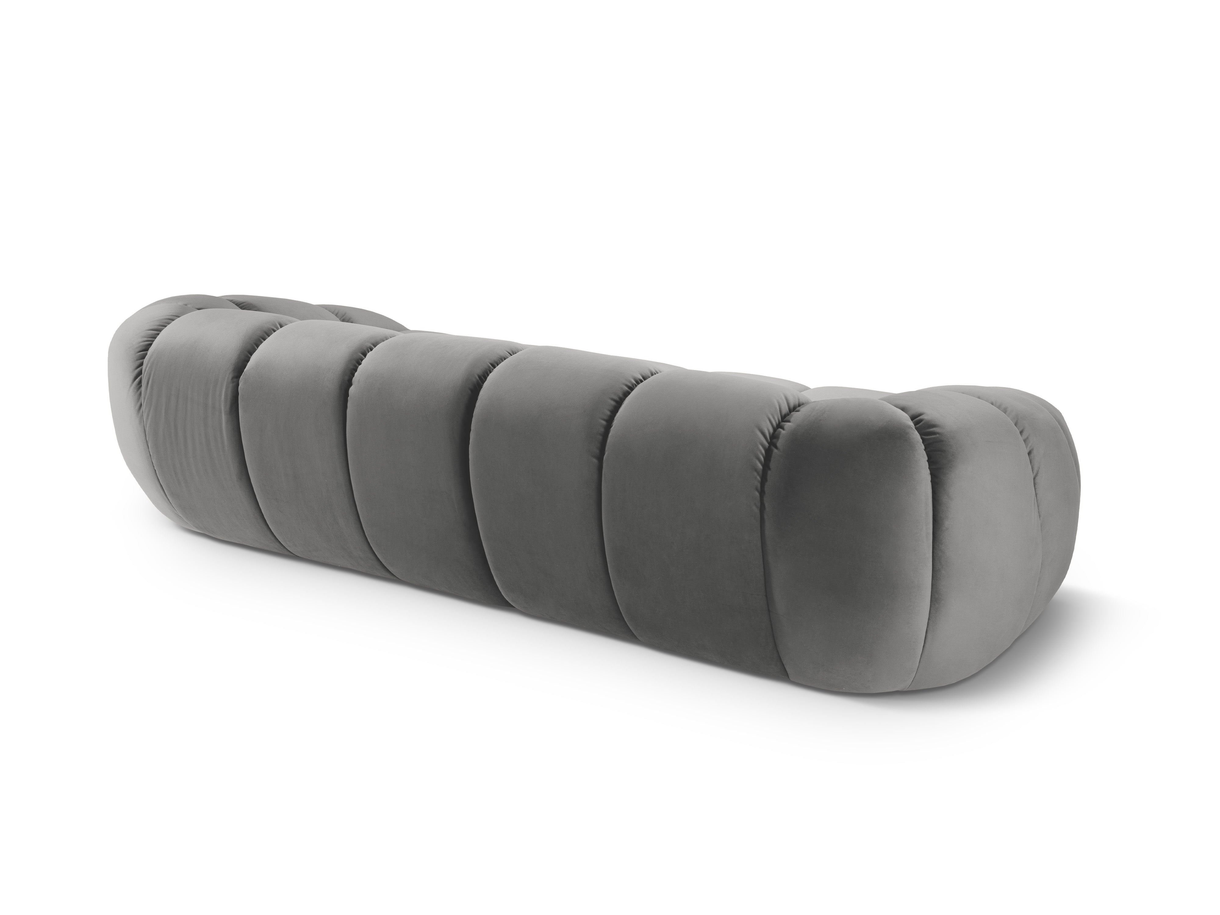 Velvet sofa for 4 people DIANA gray