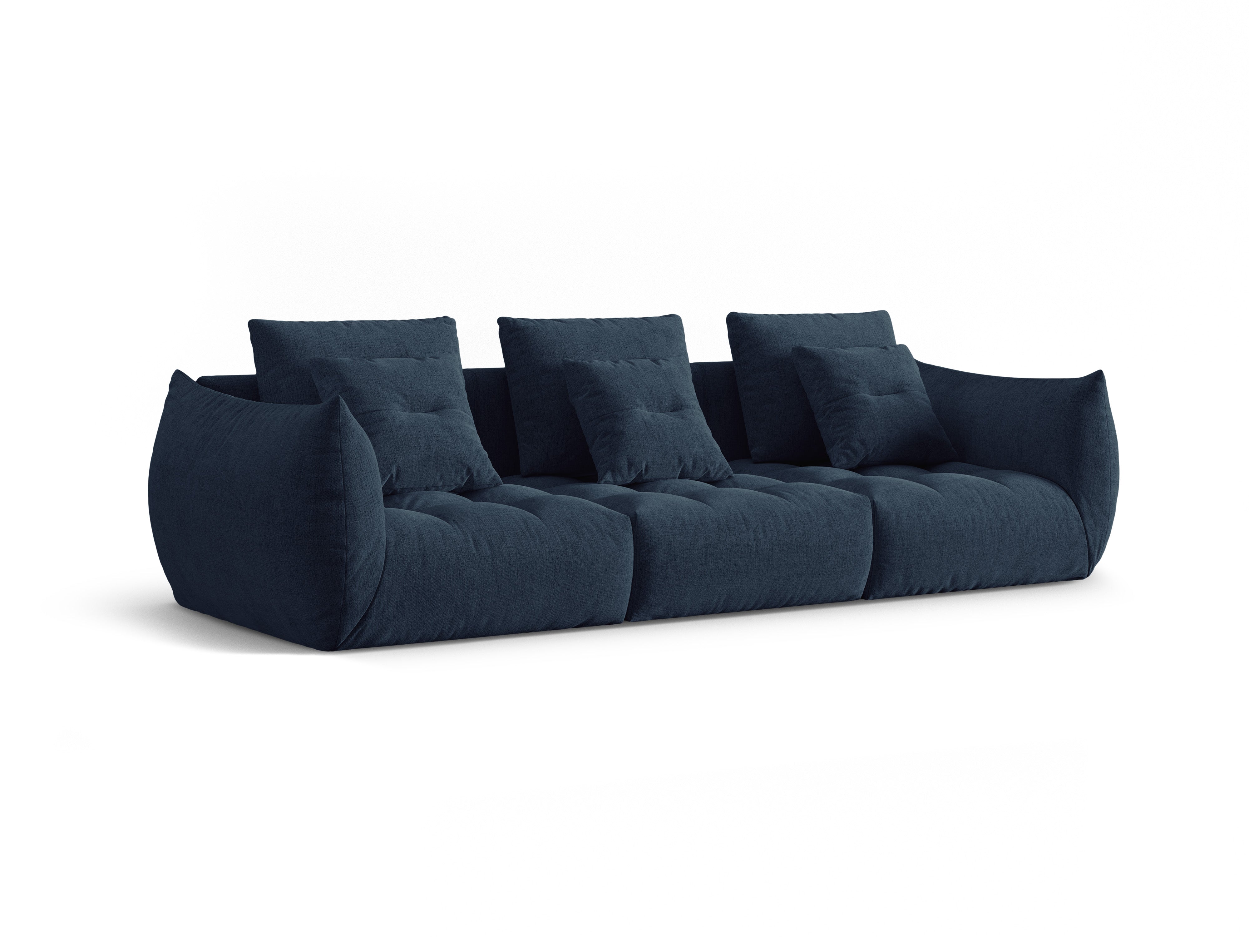 Dunkelblaues 4-Personen-Sofa-Sofa