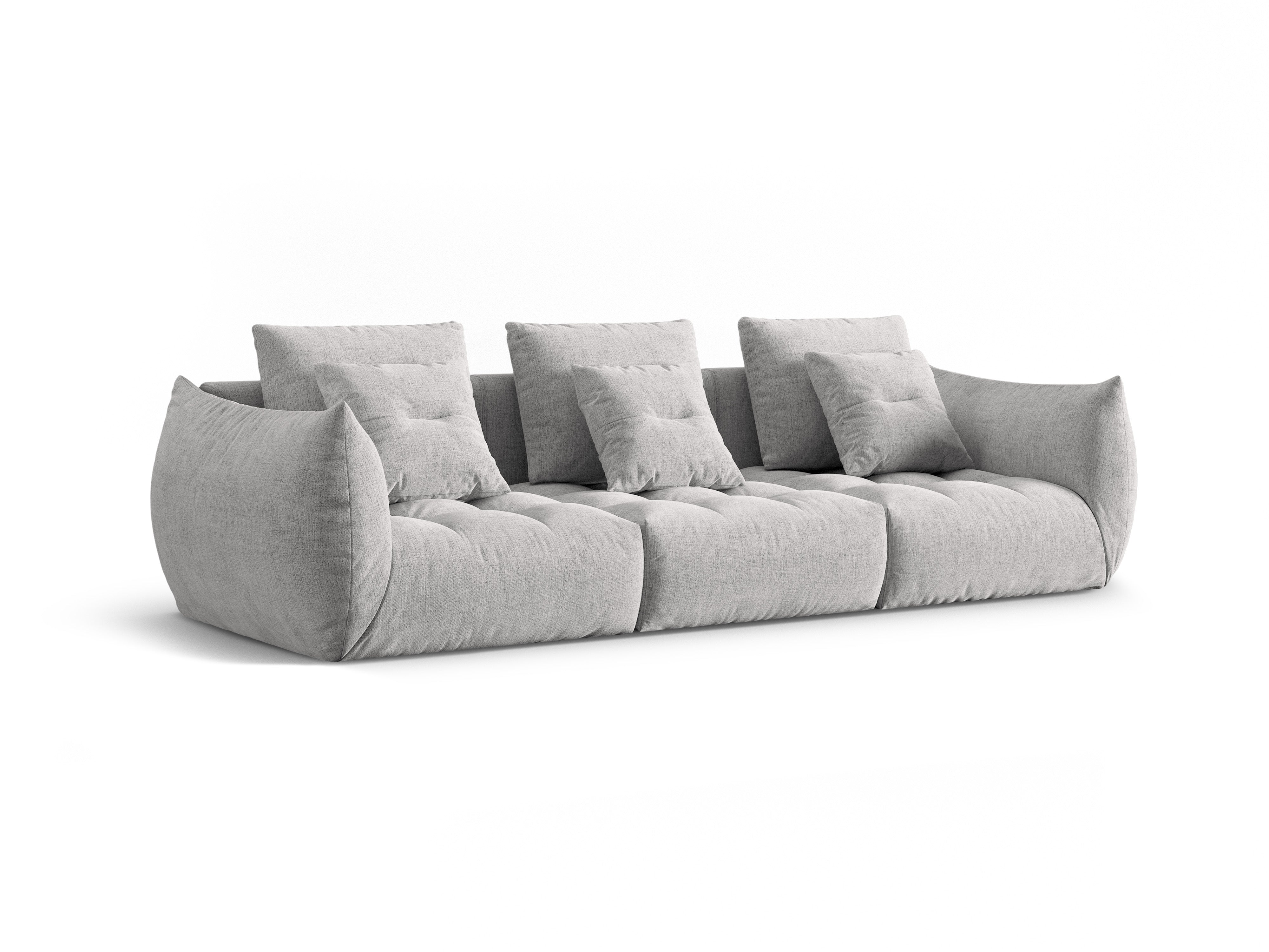 4-person sofa silver Bloom