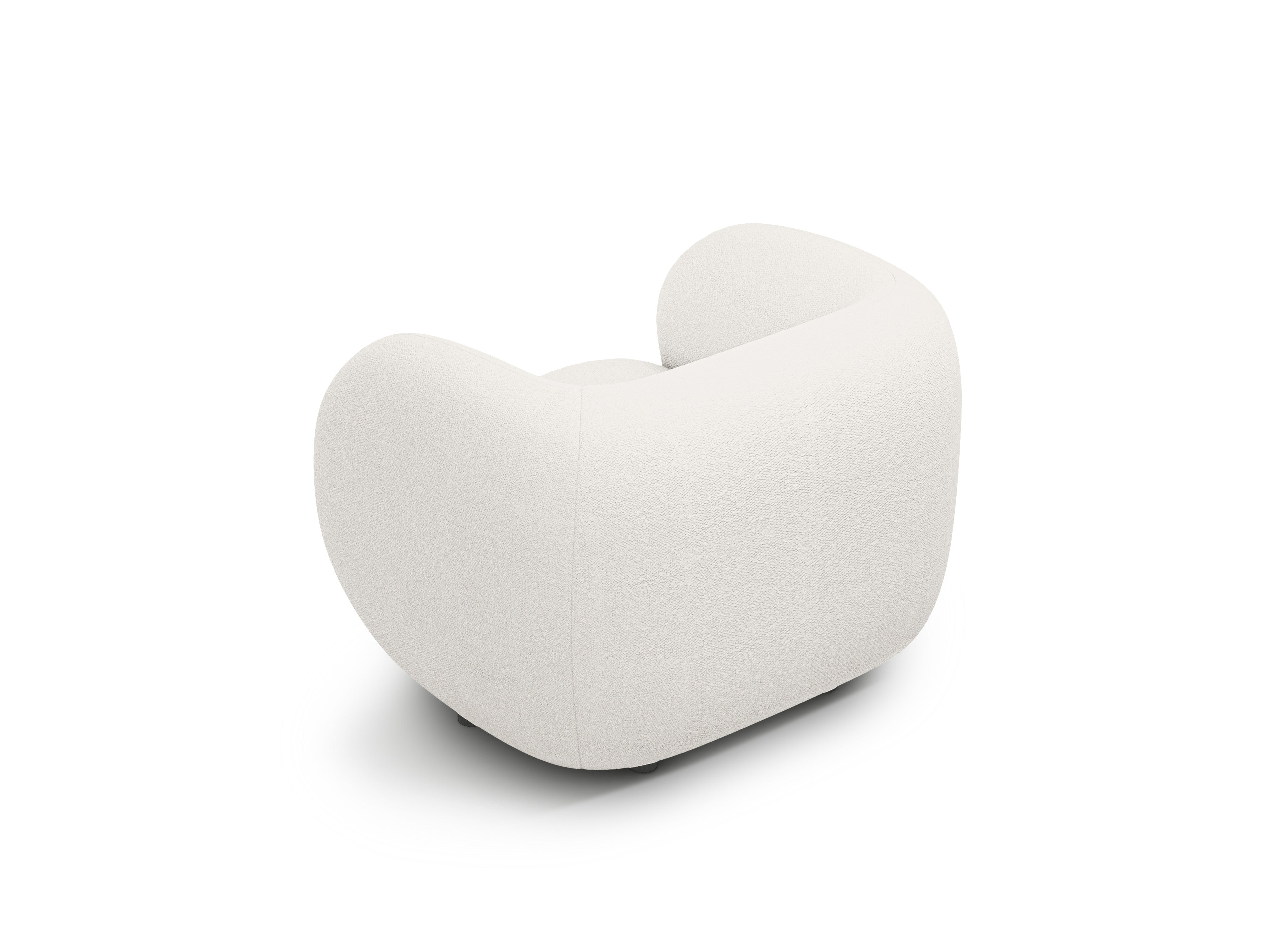 Sessel KATE weiß Boucle