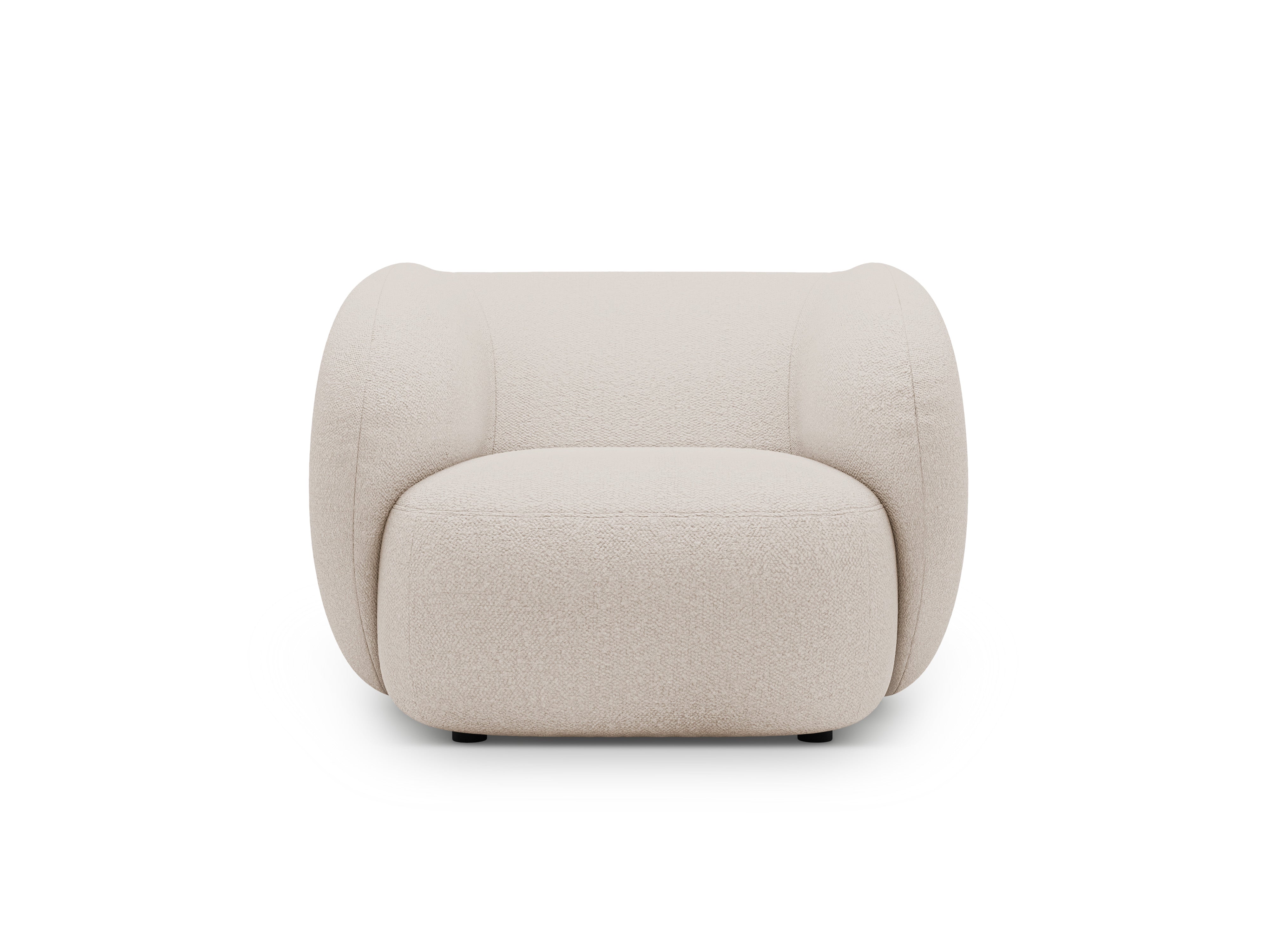 KATE beige boucle armchair