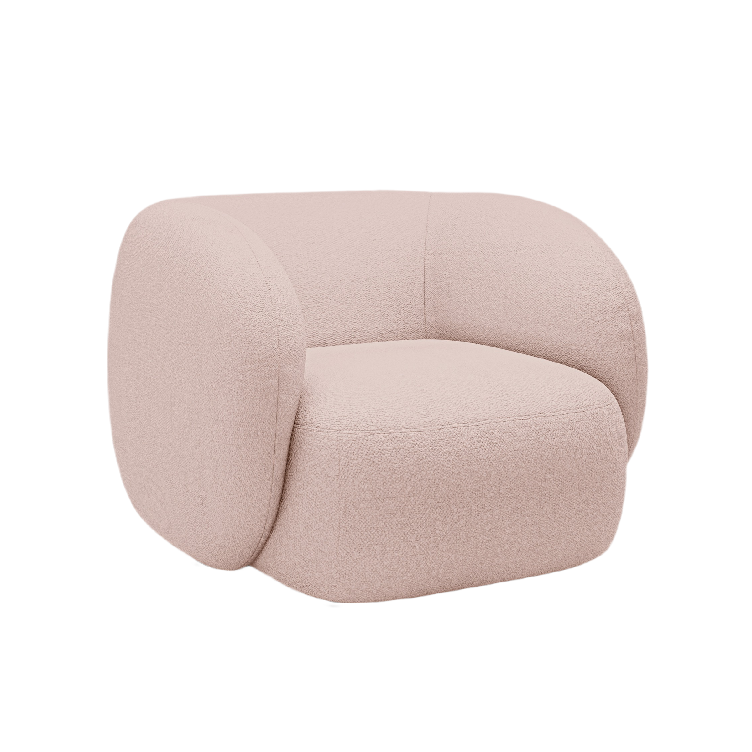 KATE Pink Boucle Armchair