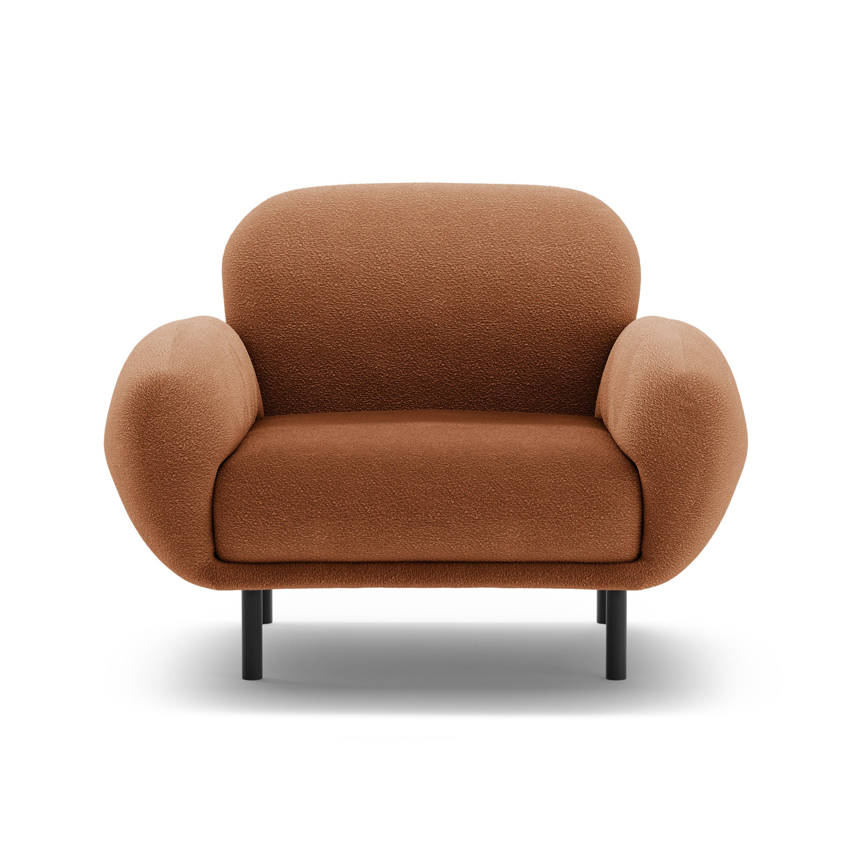 POPPY armchair terracotta boucle