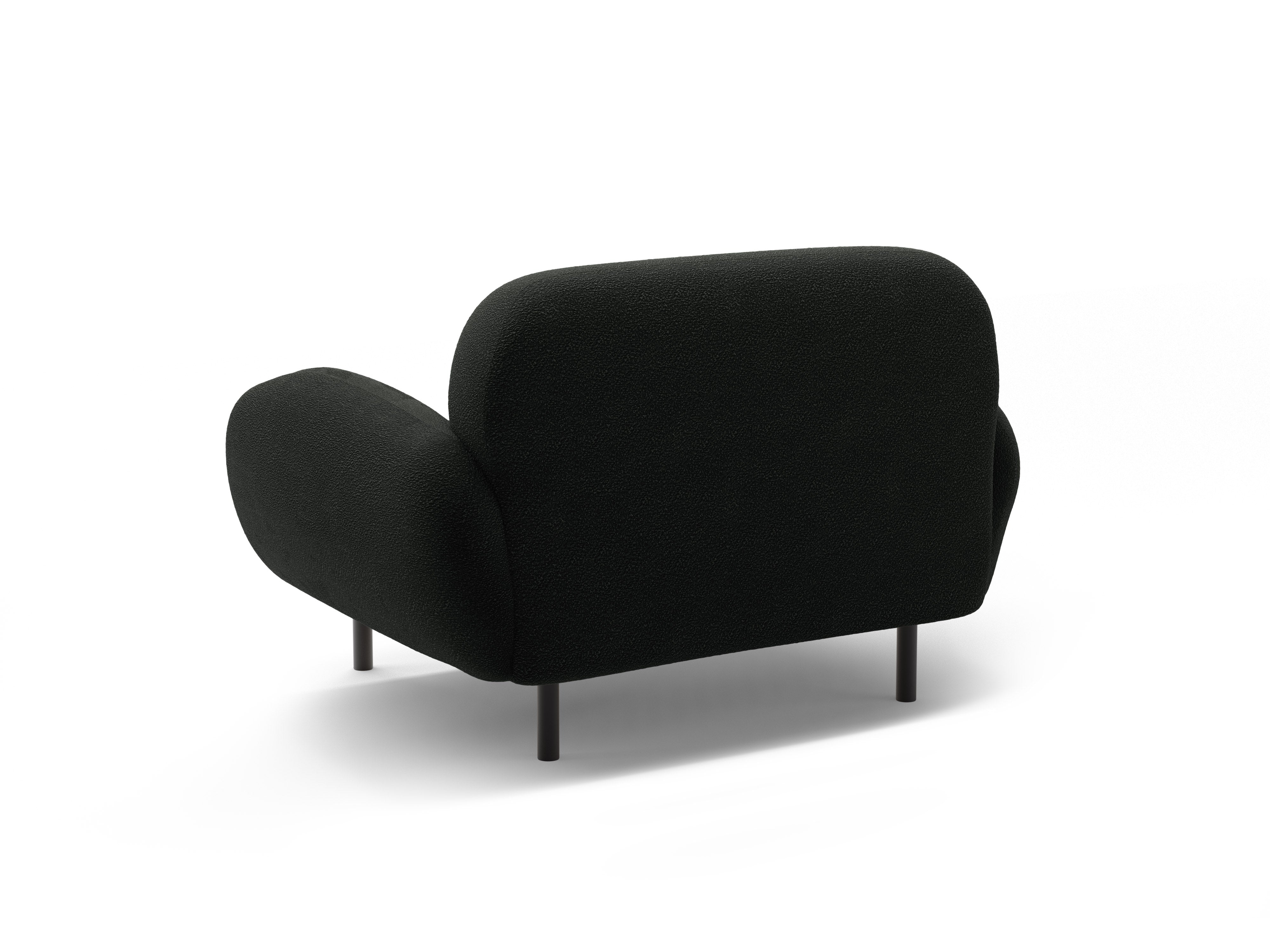 POPPY black boucle armchair