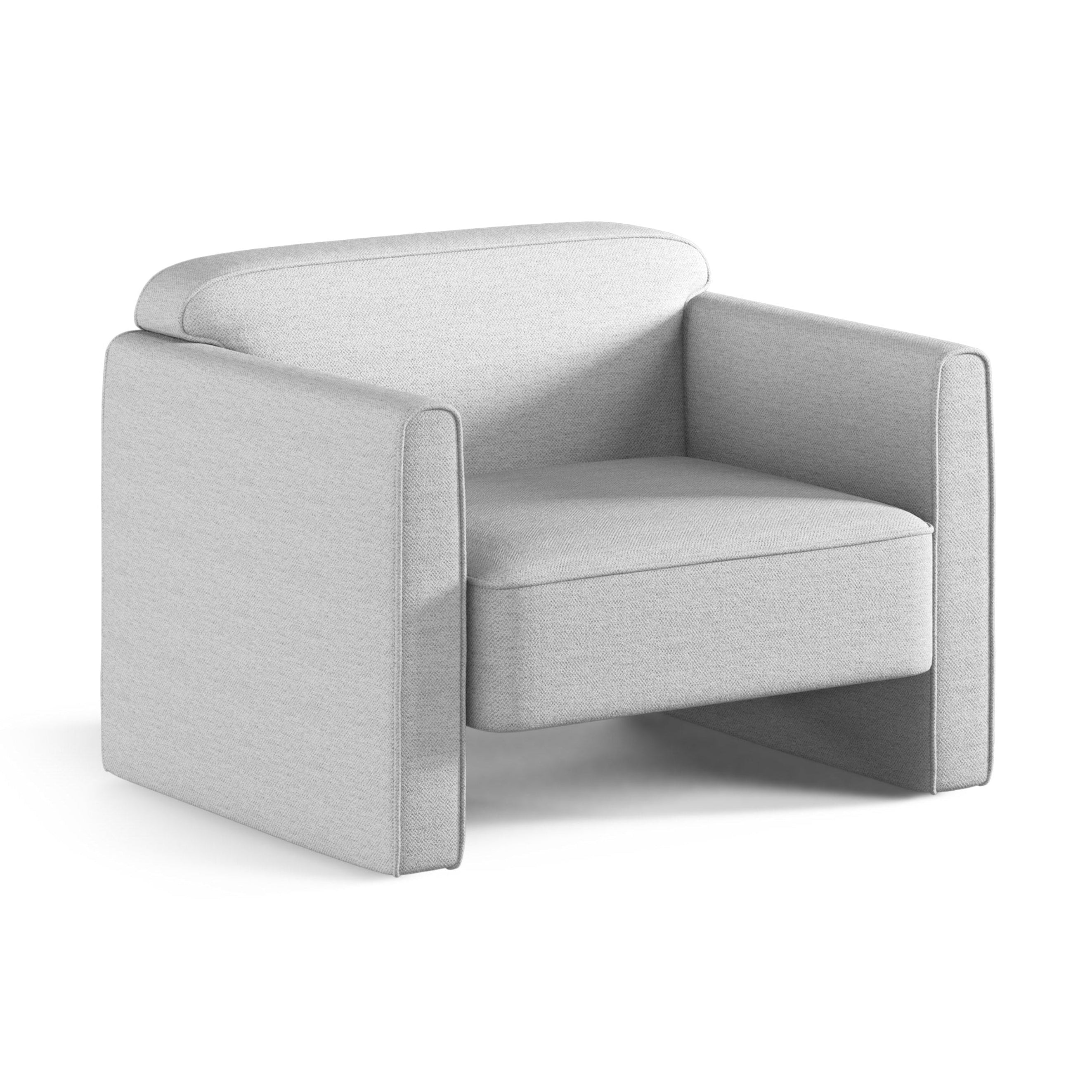 Fauteuil ABBY lichtgrijs