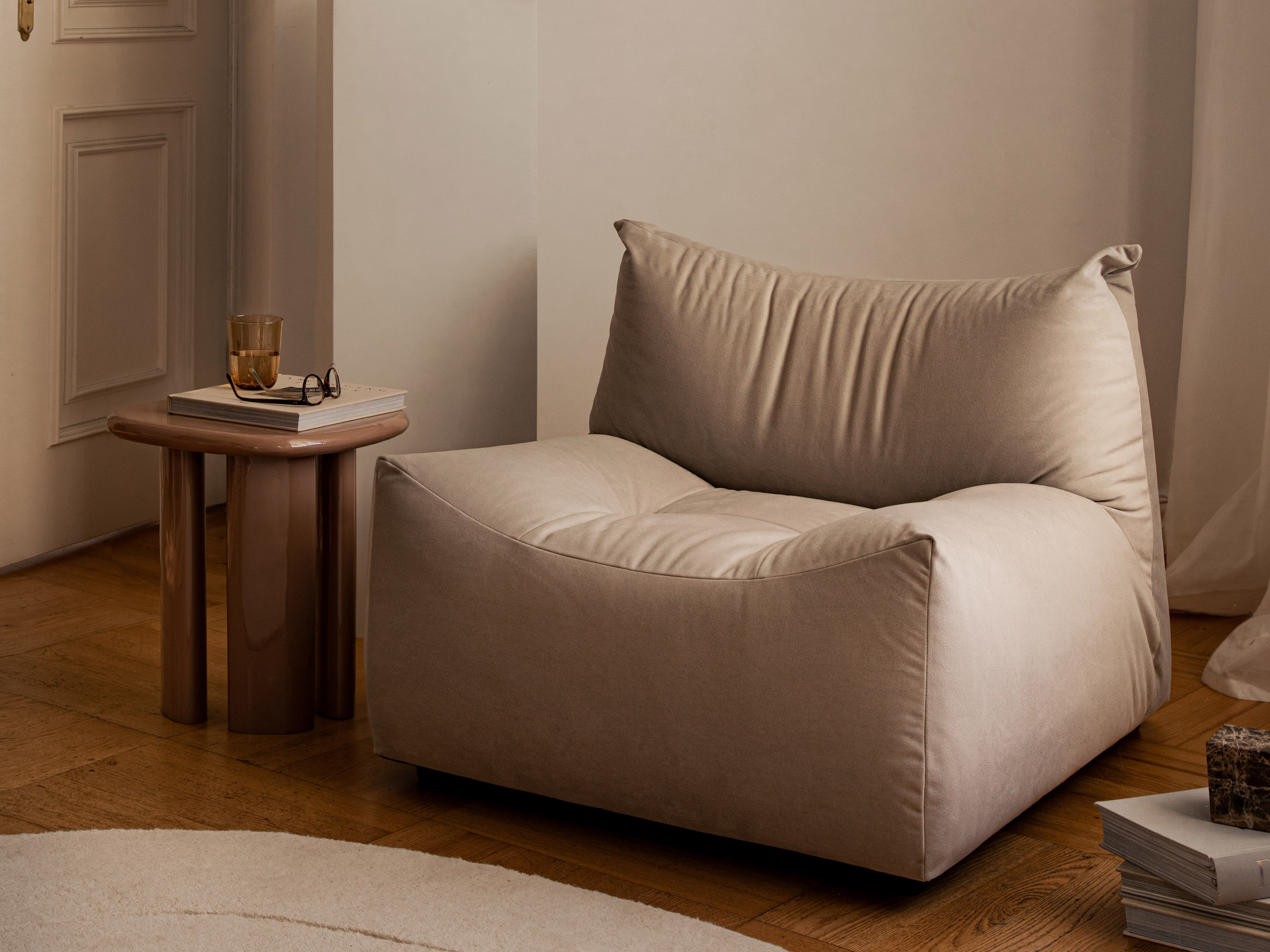 Sessel TOVE beige Chenille