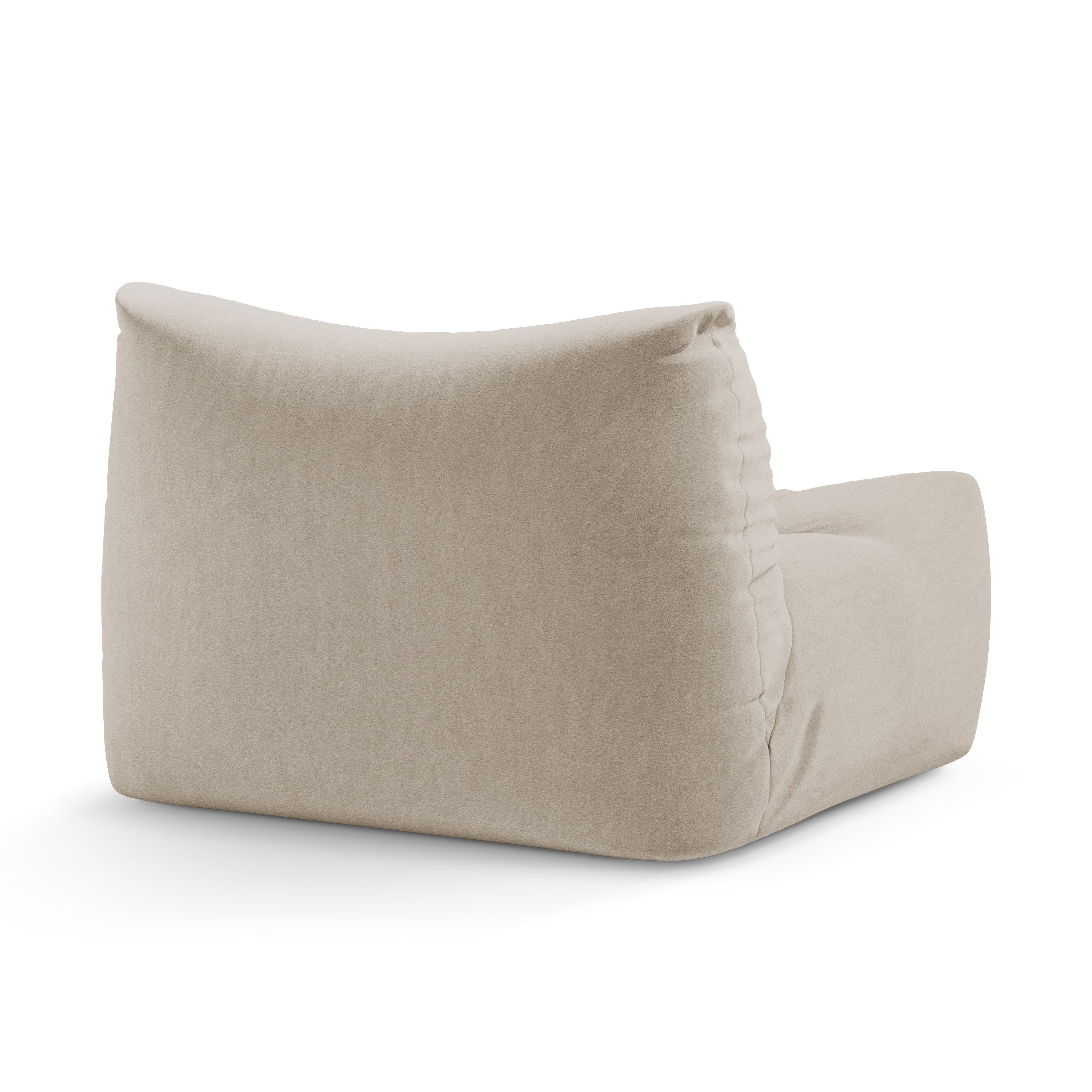 velvet armchair TOVE light beige