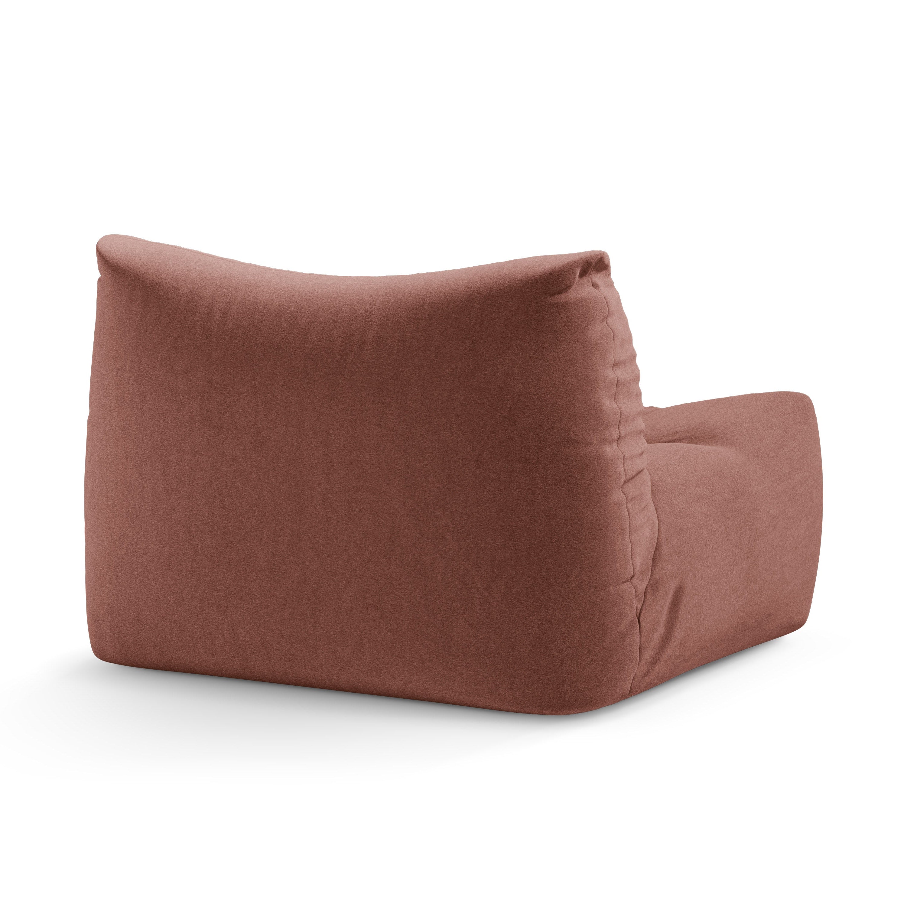Fluwelen fauteuil TOVE roze flamingo