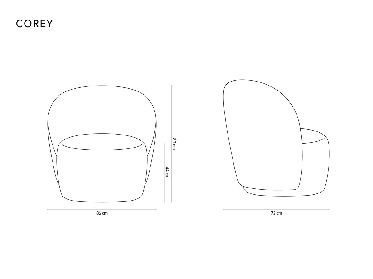 fotel-corey-jasnobezowy-melanz rysunek techniczny