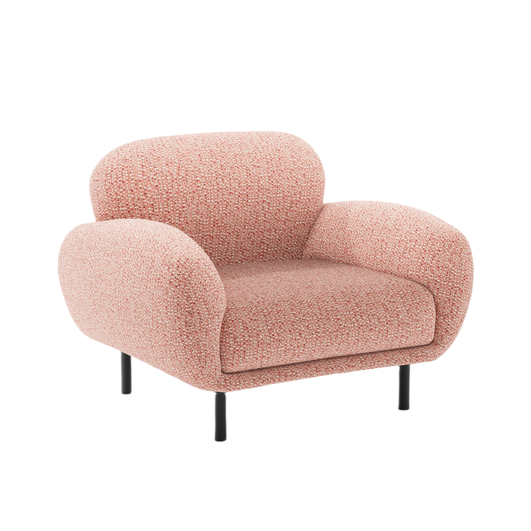 Fauteuil POPPY roze chenille
