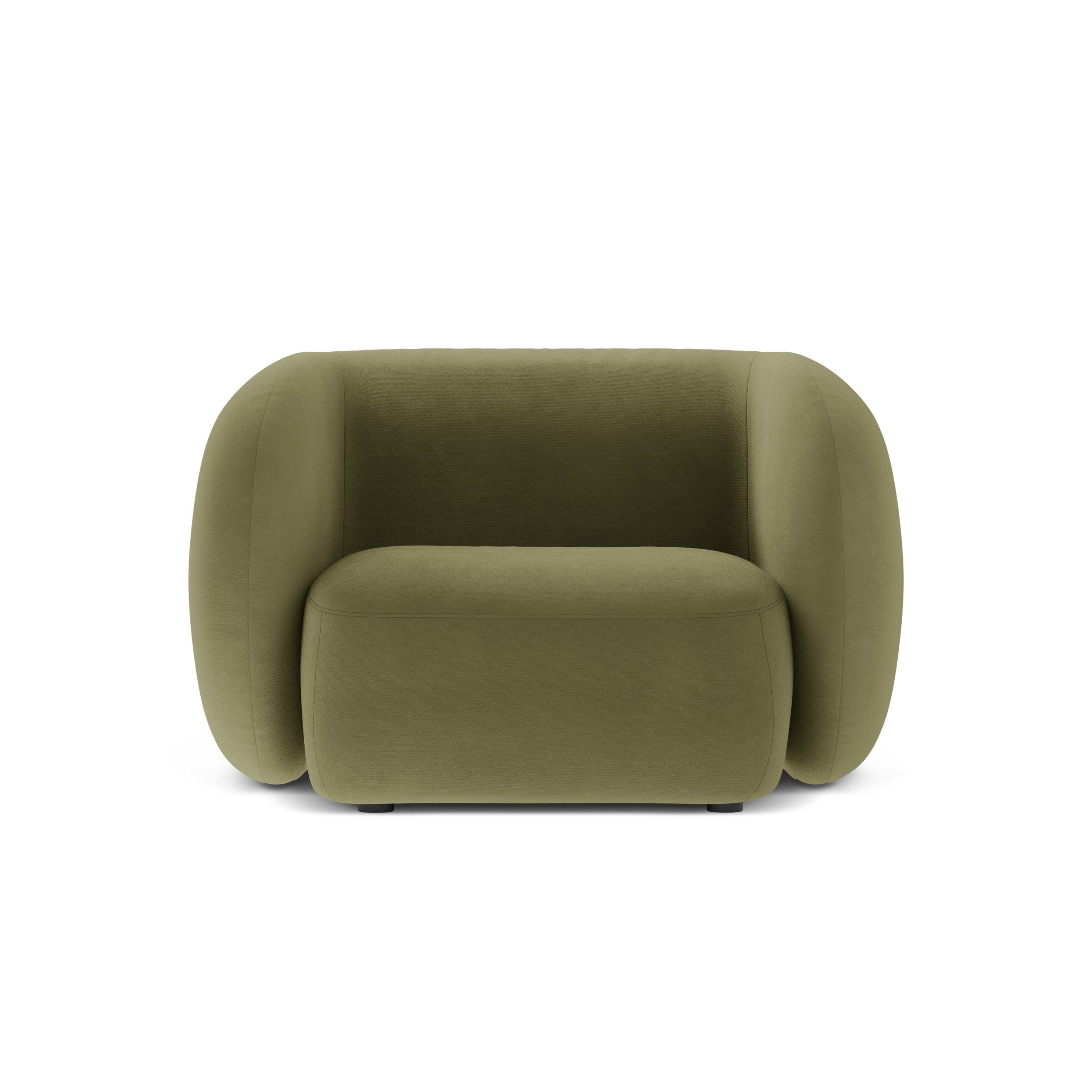 Fluwelen fauteuil KATE groen
