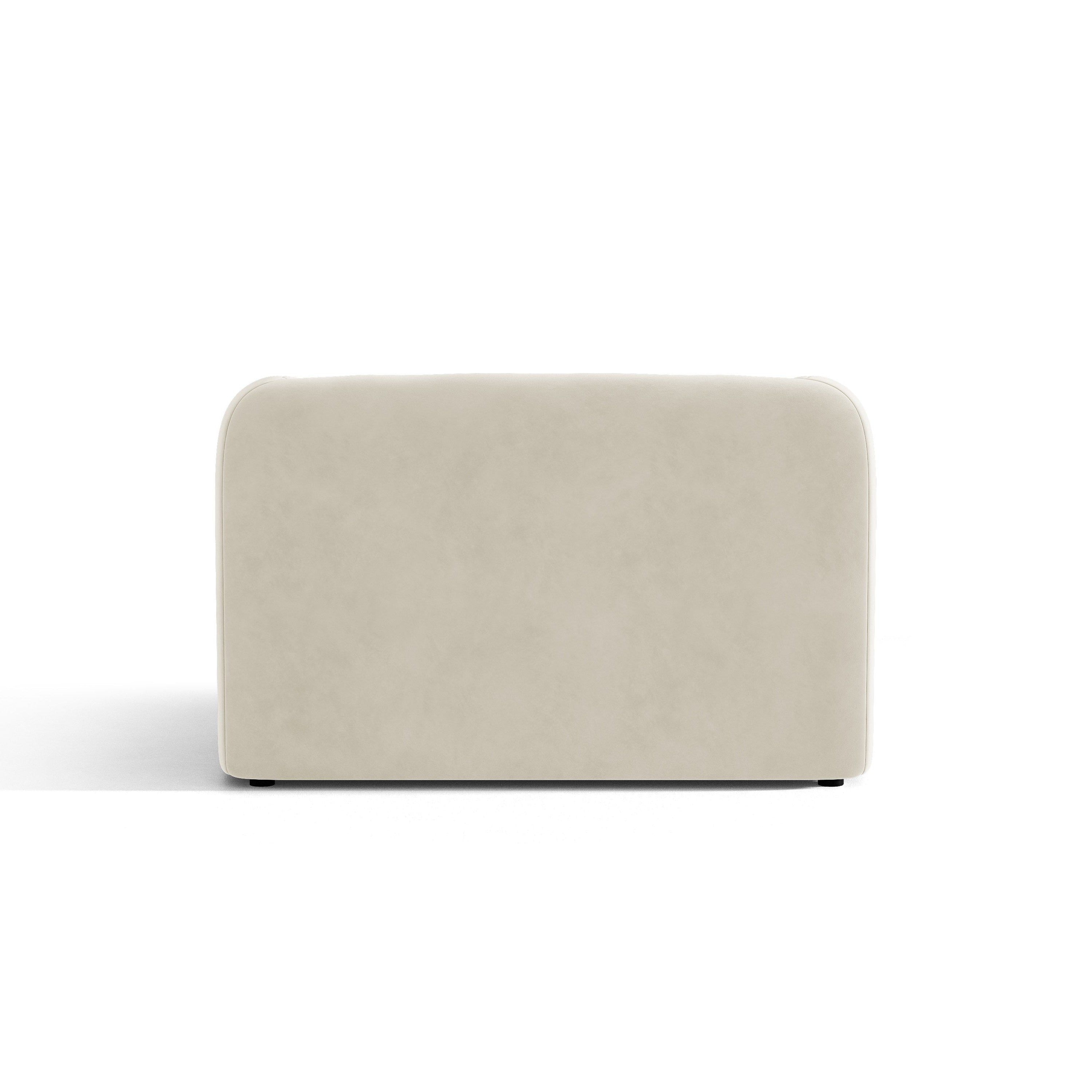 Fluwelen fauteuil MILEY beige