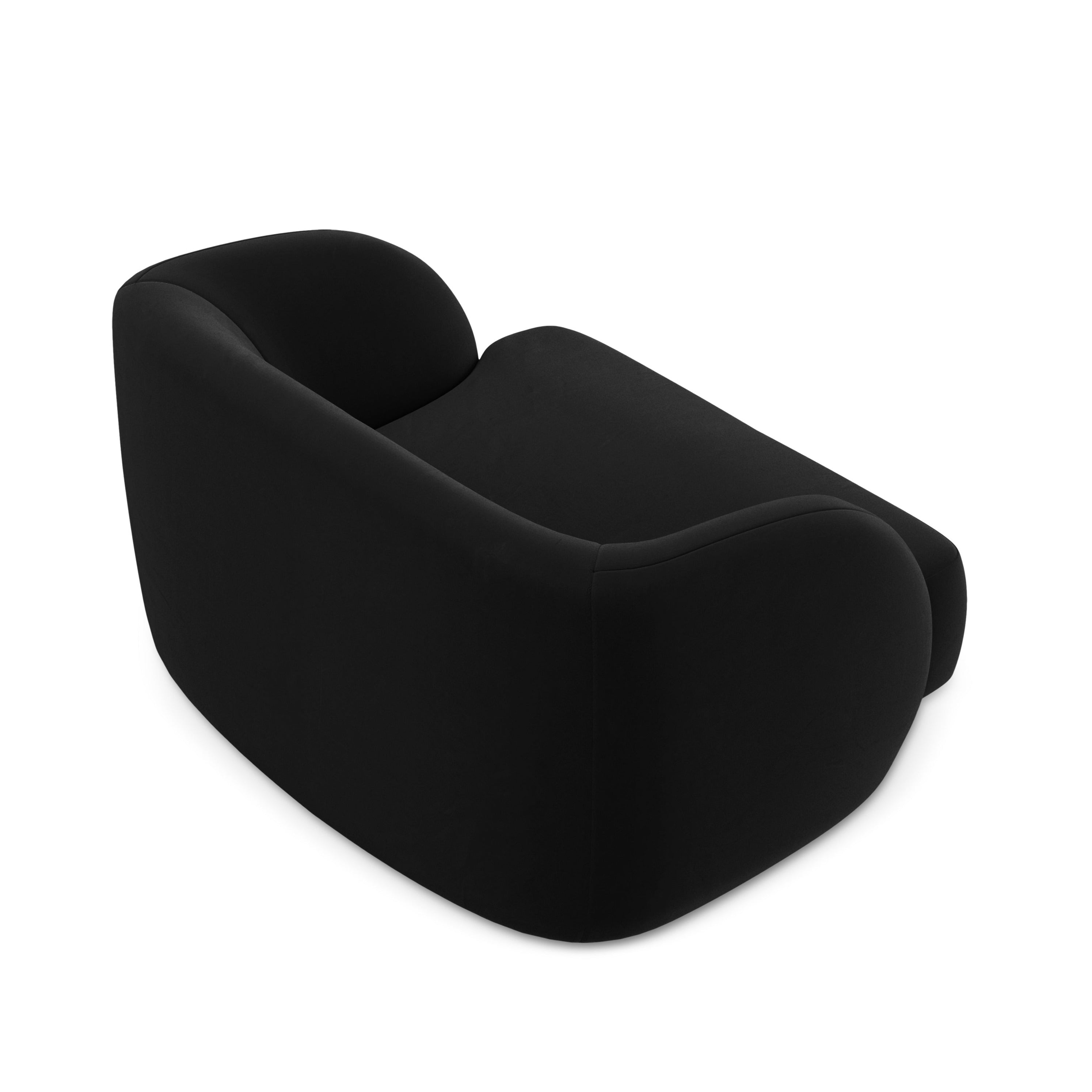 Fotel aksamitny MILEY czarny Micadoni Eye on Design