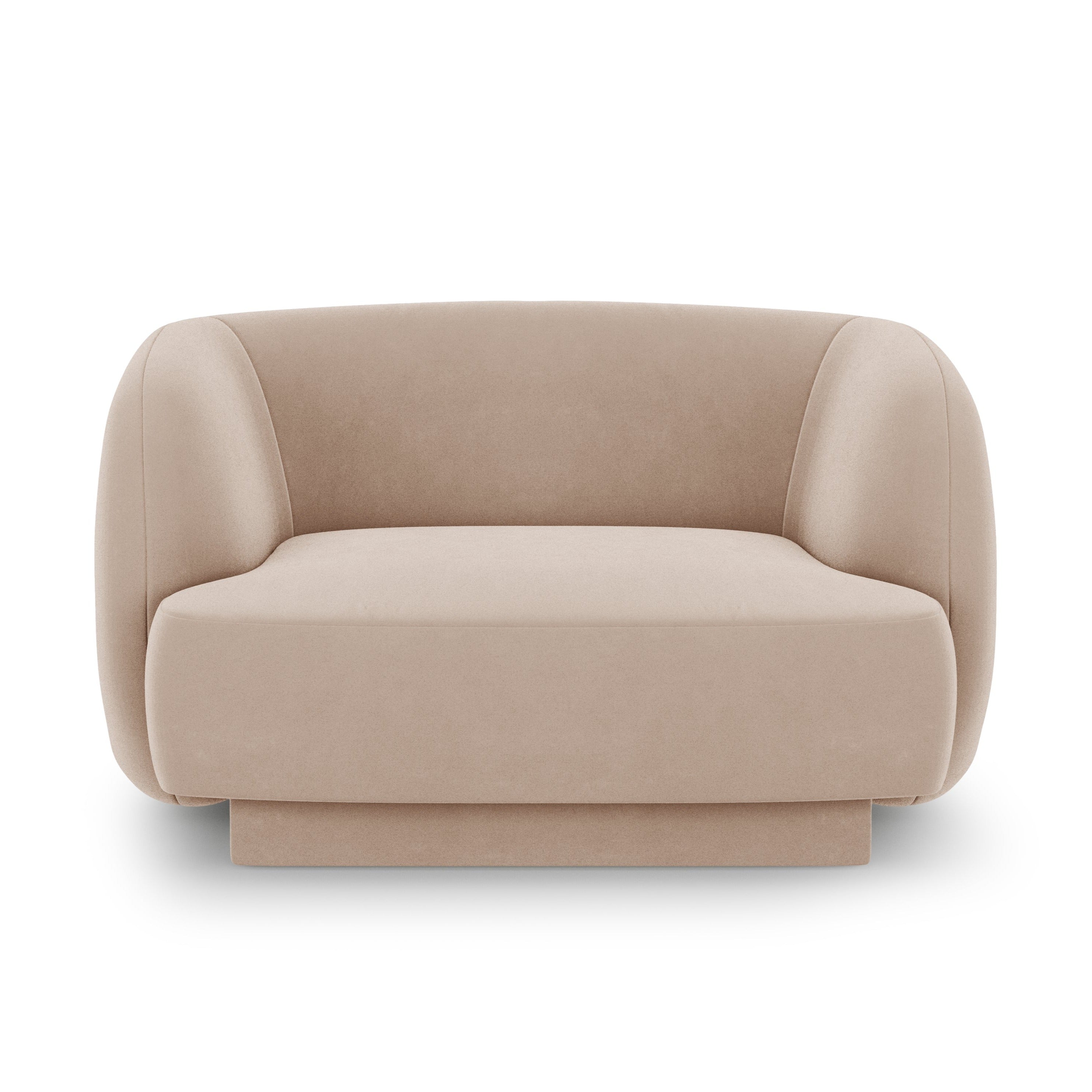 Fotel aksamitny MILEY cappuccino Micadoni Eye on Design