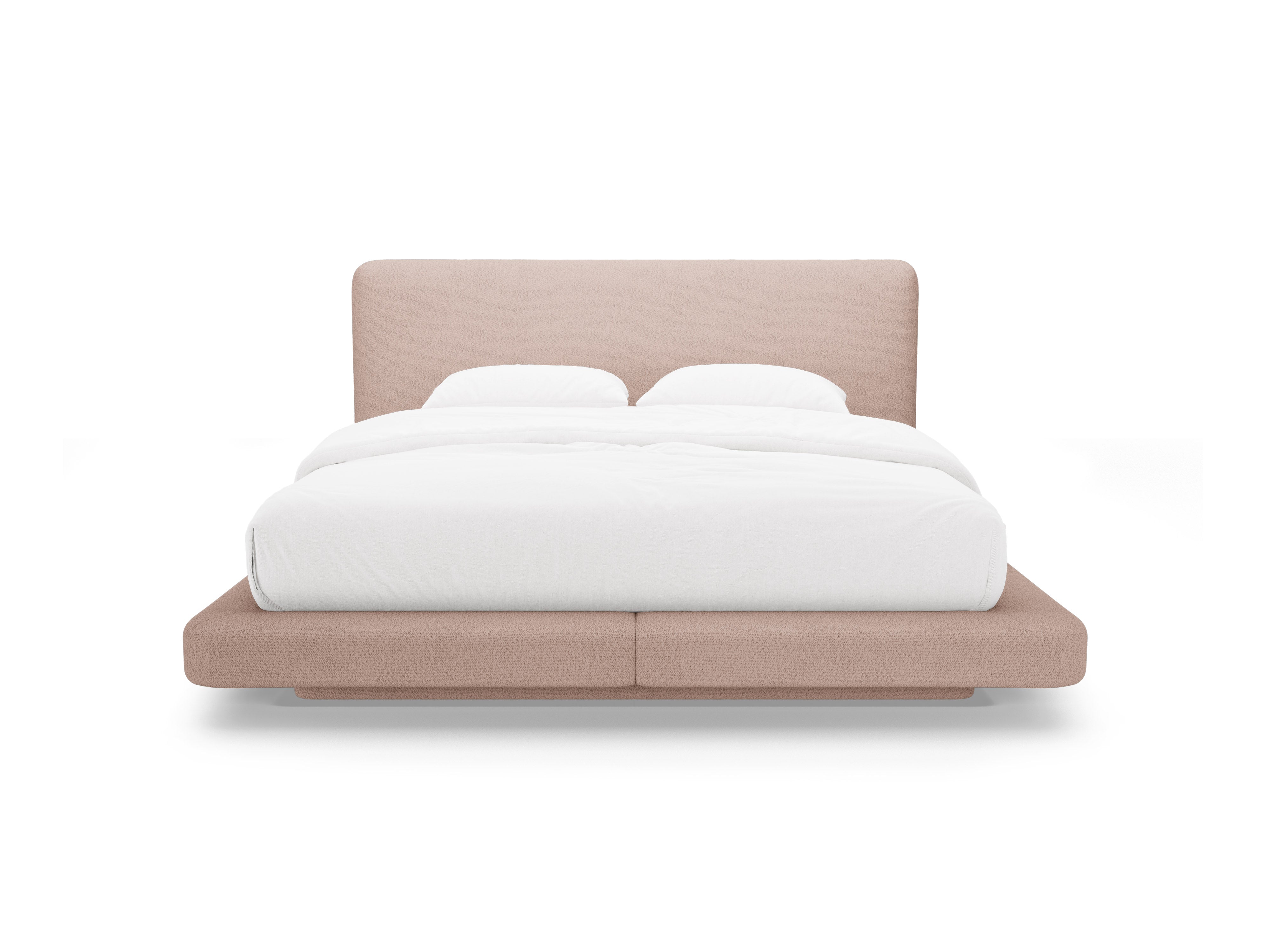 Bed LINEA poederroze boucle