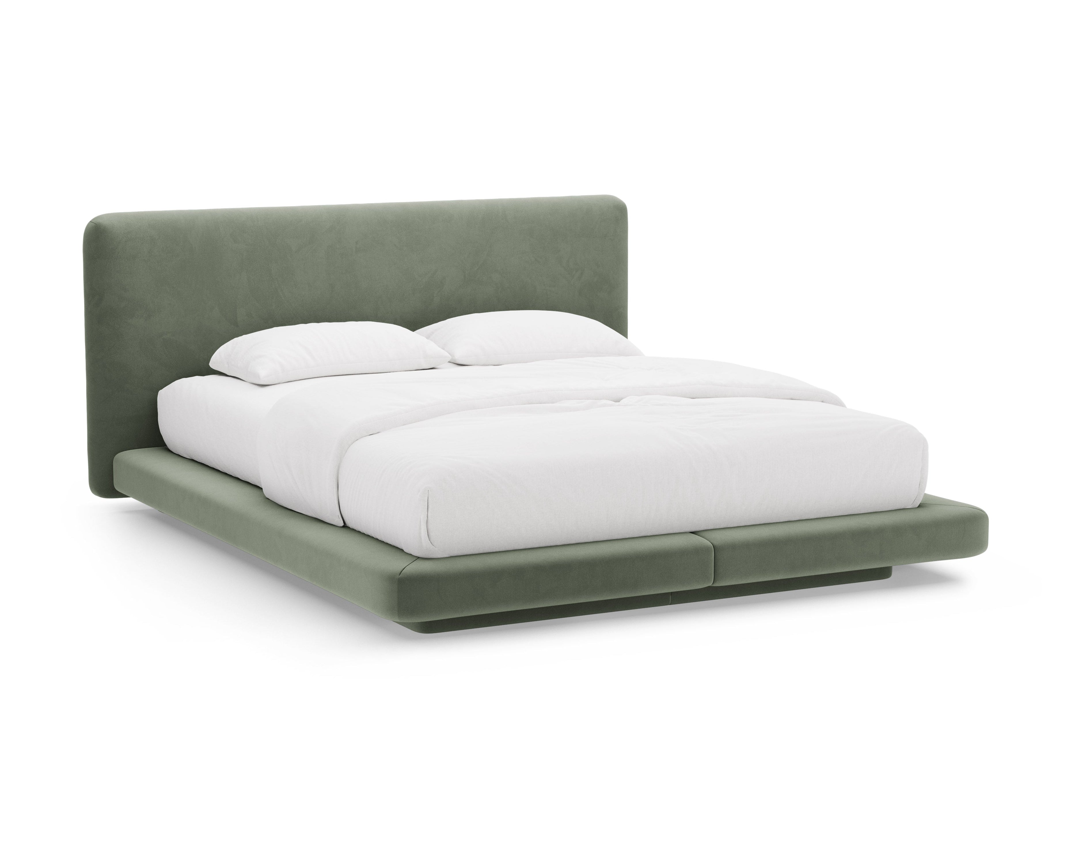 LINEA Velvet Bed Green
