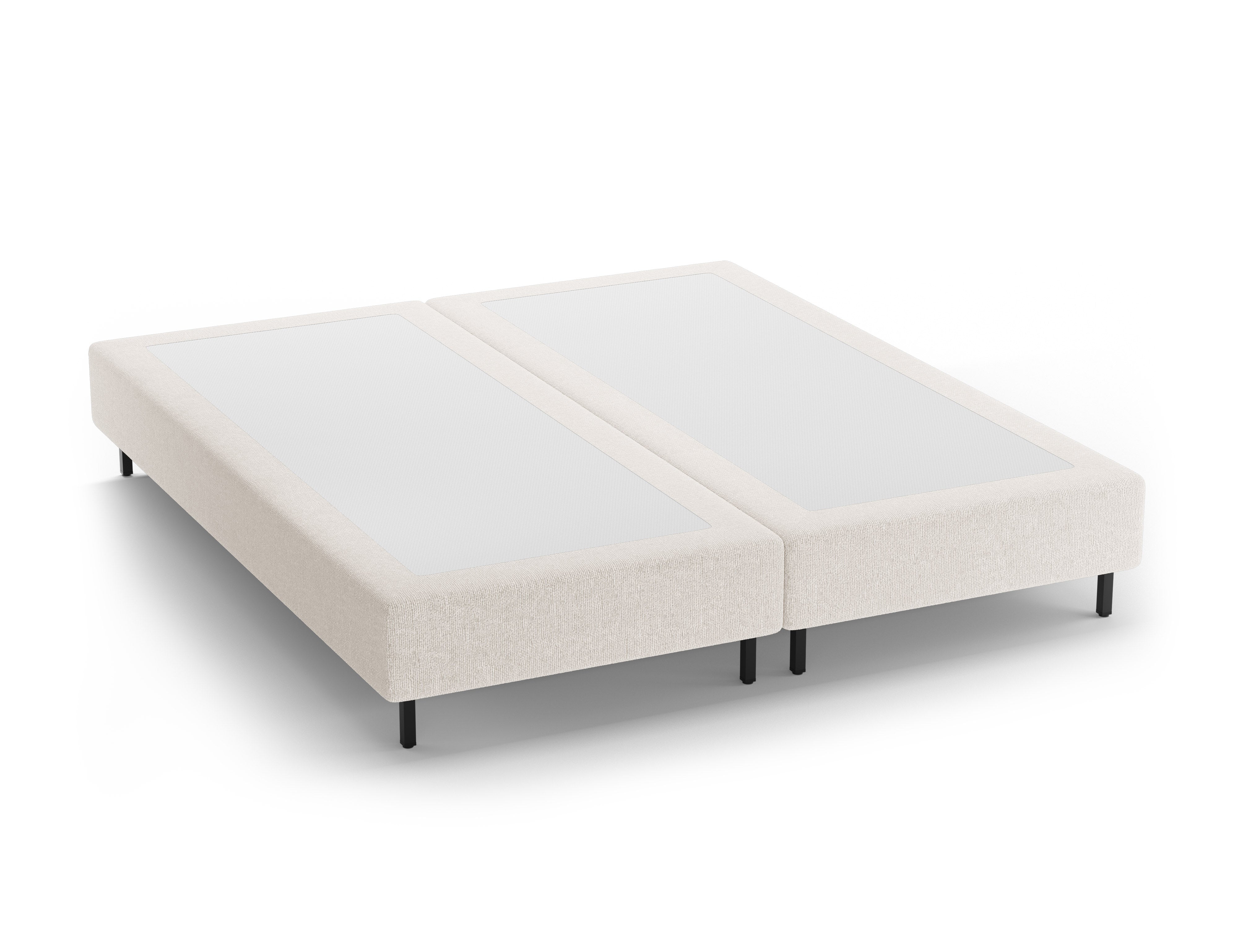 Bett WHALE hellbeige Chenille