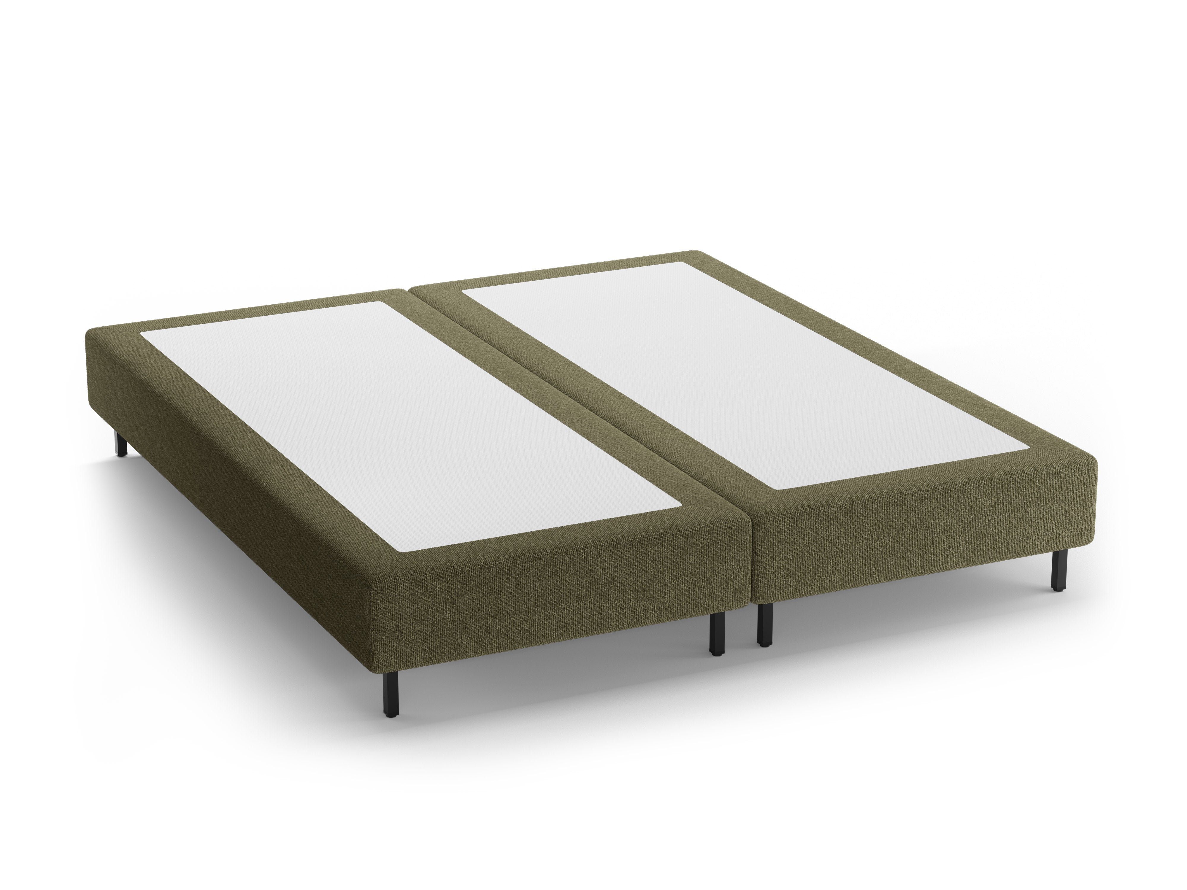 Bed WHALE groene chenille