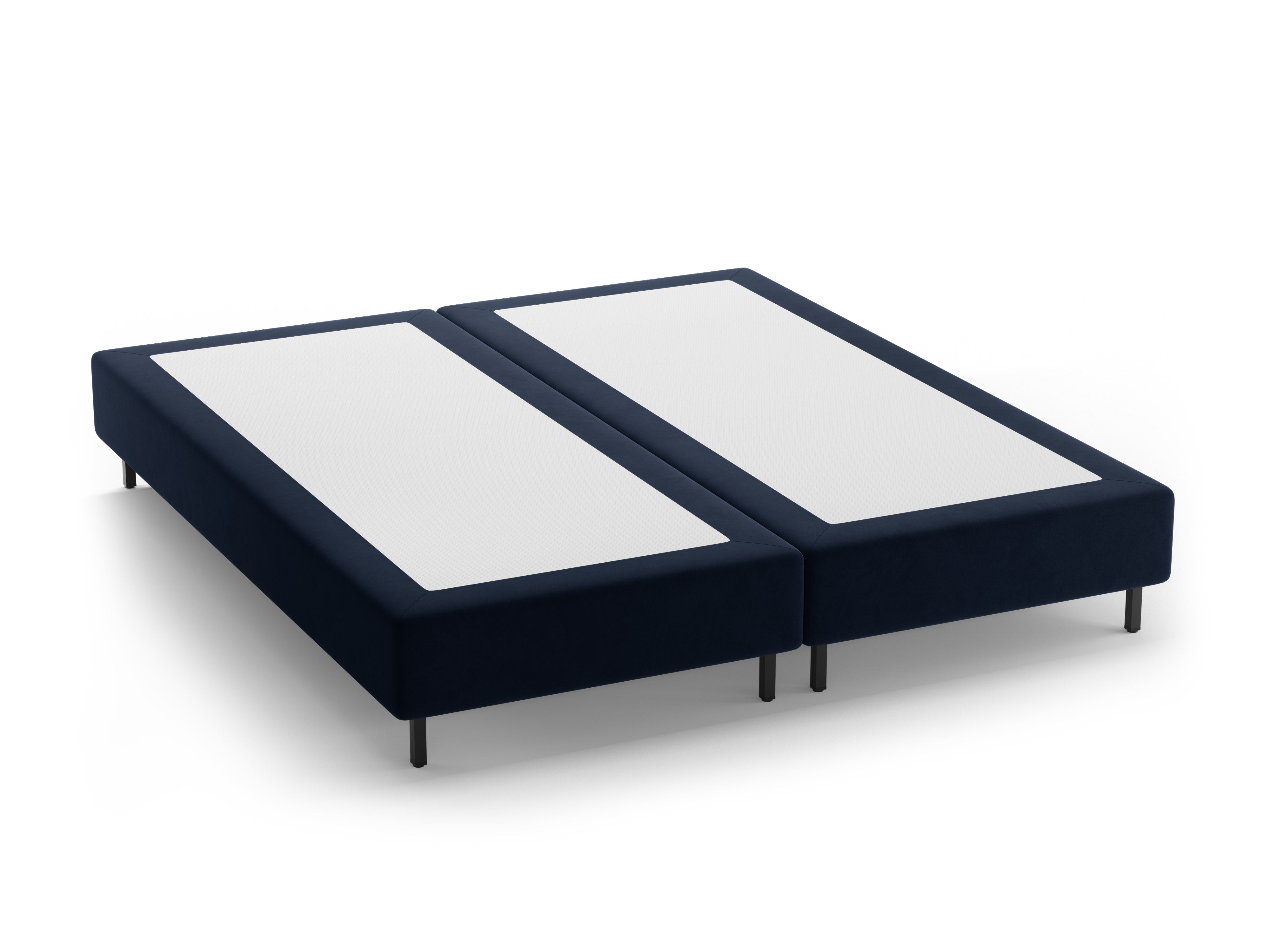 Fluwelen bed WHALE donkerblauw