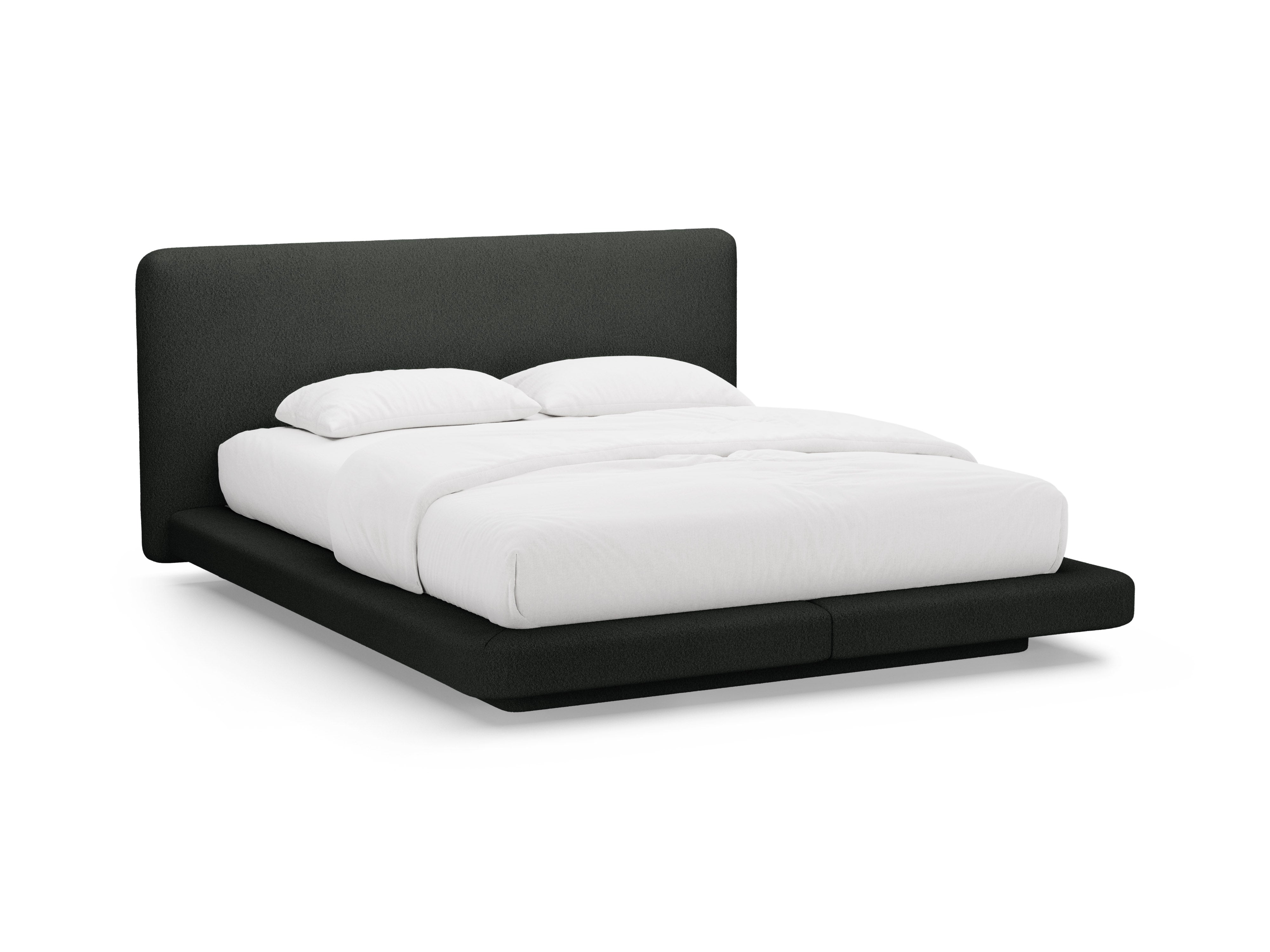 Bed LINEA zwart boucle