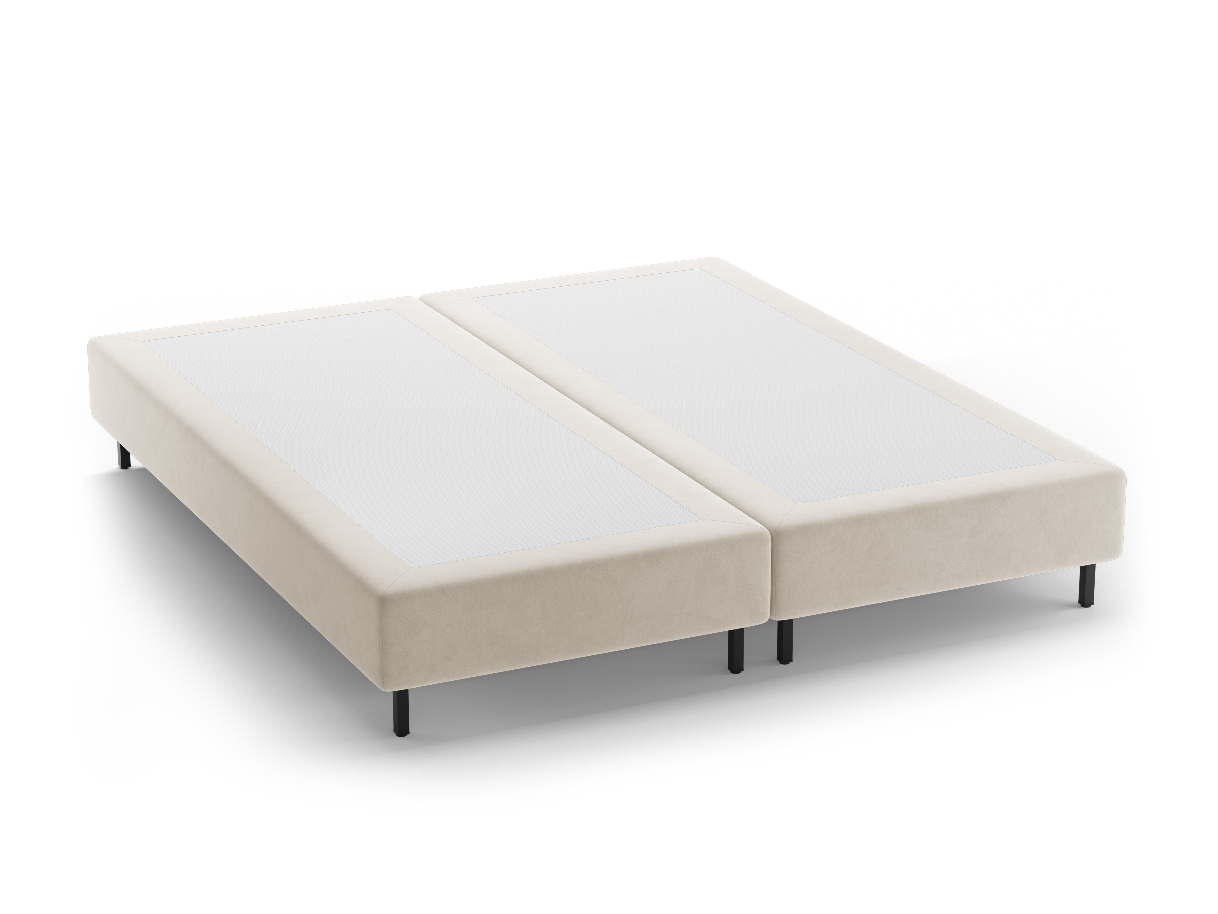 Velvet bed WHALE beige