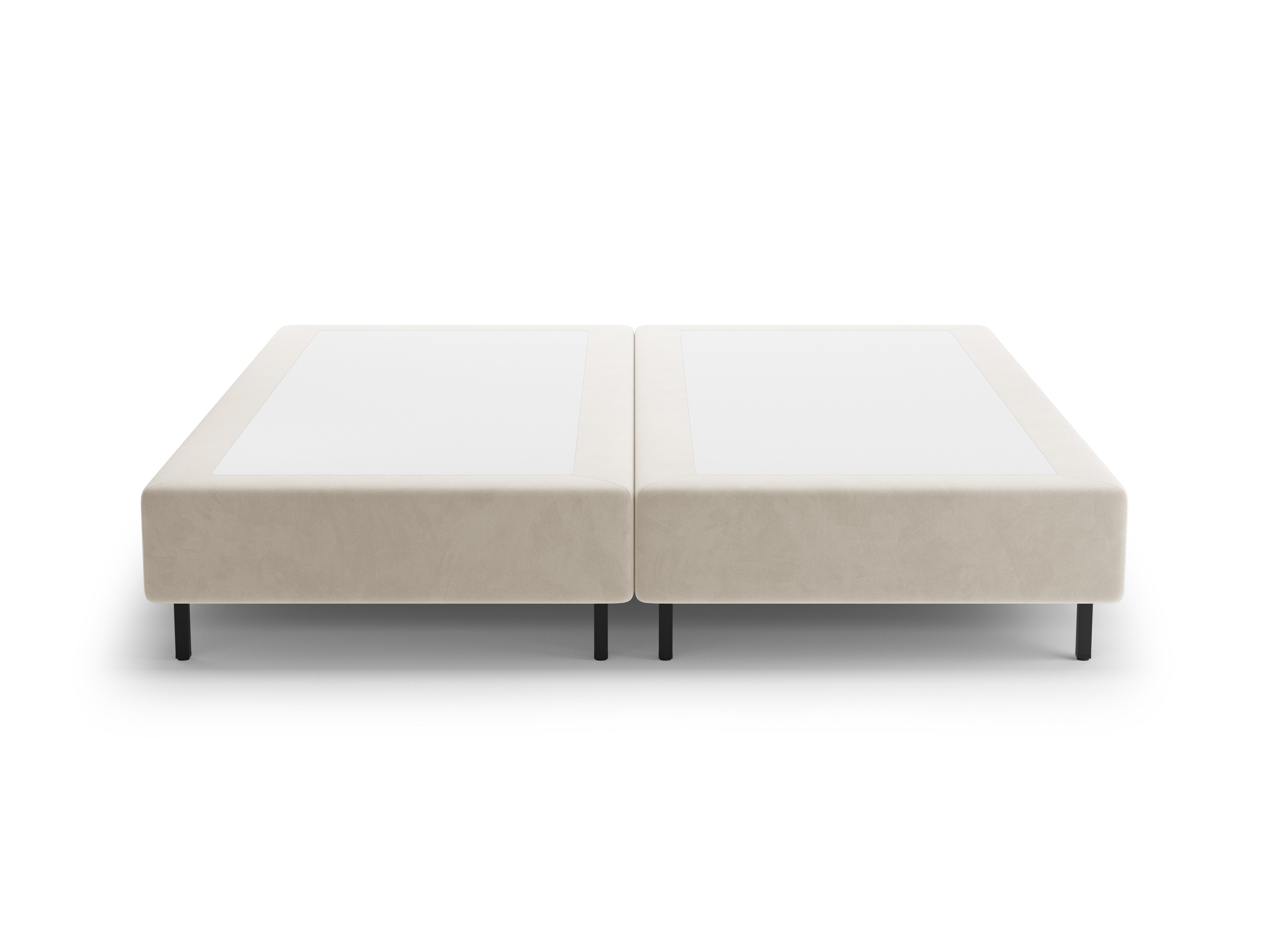 Velvet bed WHALE beige