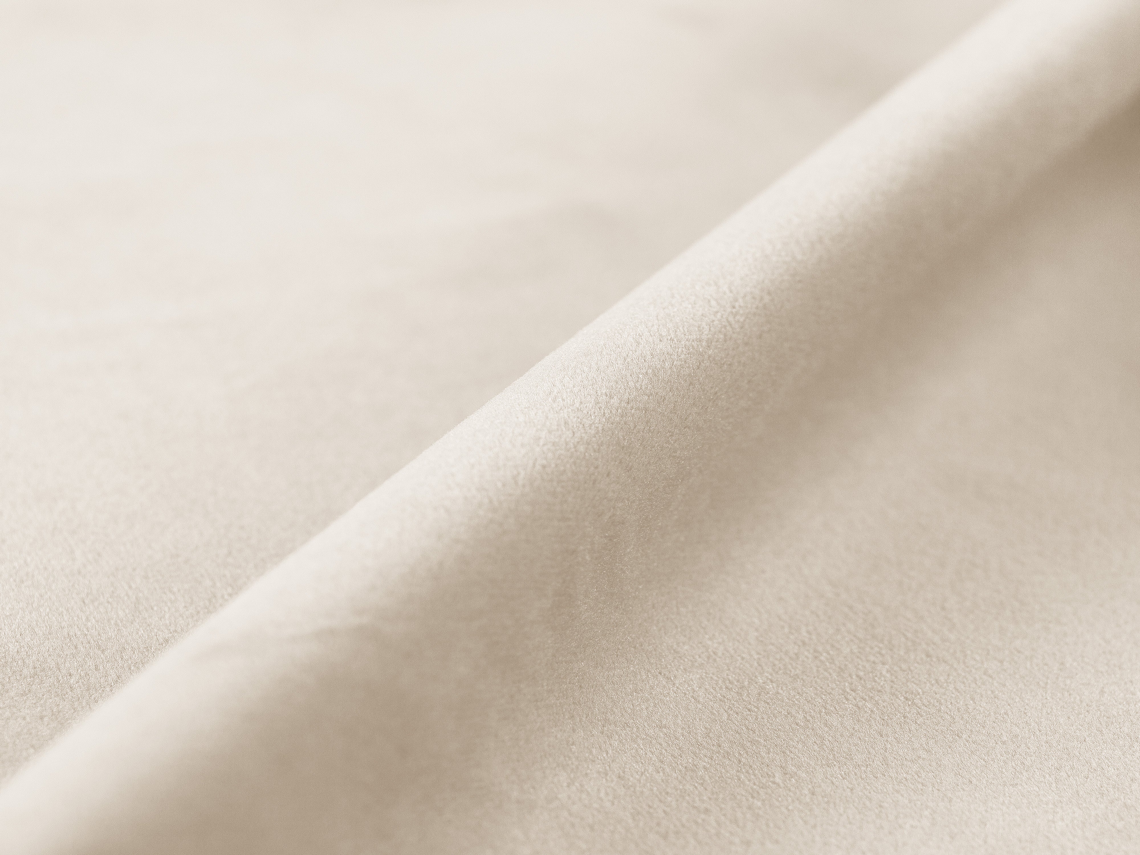 Velvet bed WHALE beige