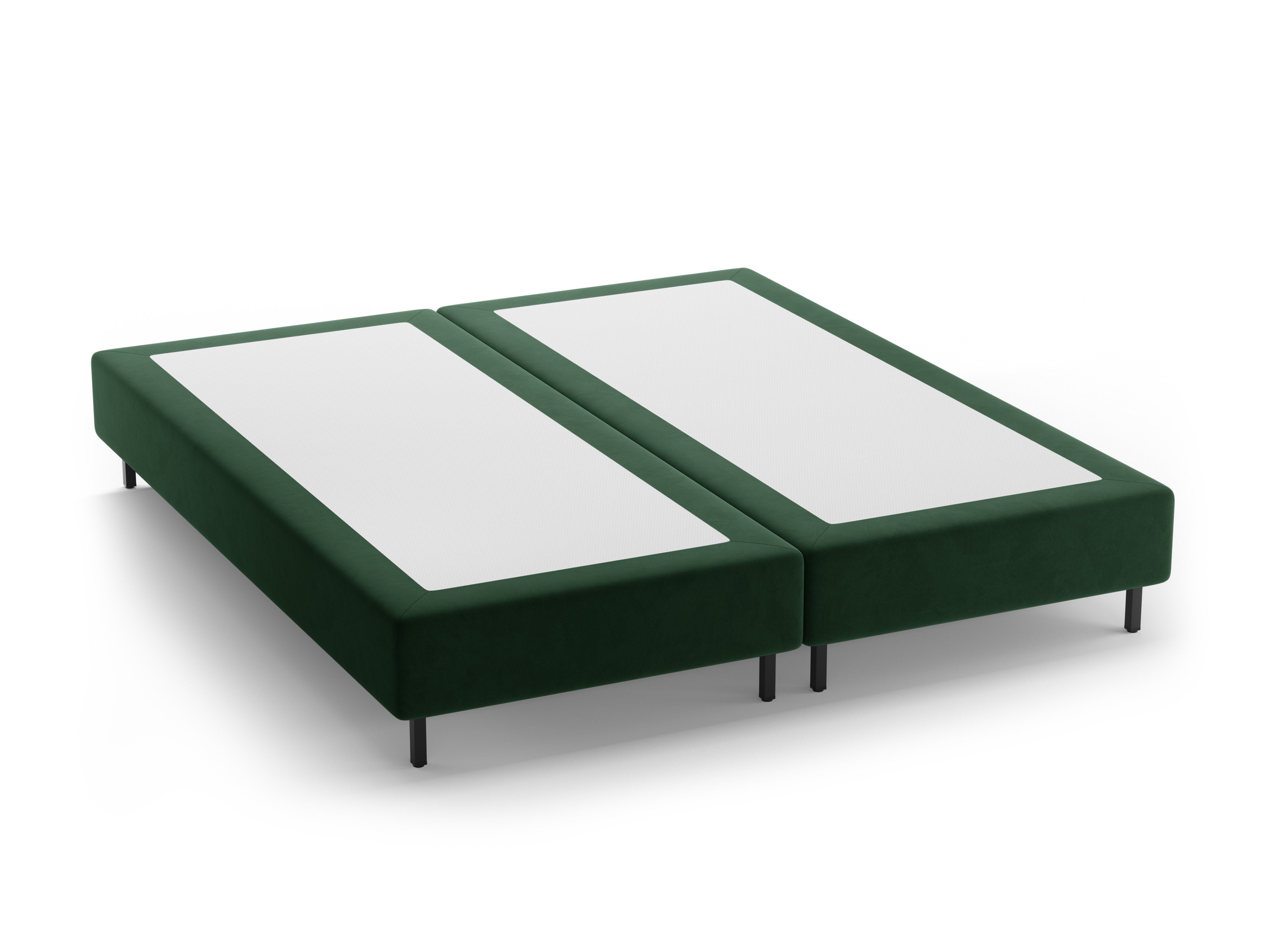 Fluwelen bed WHALE groen