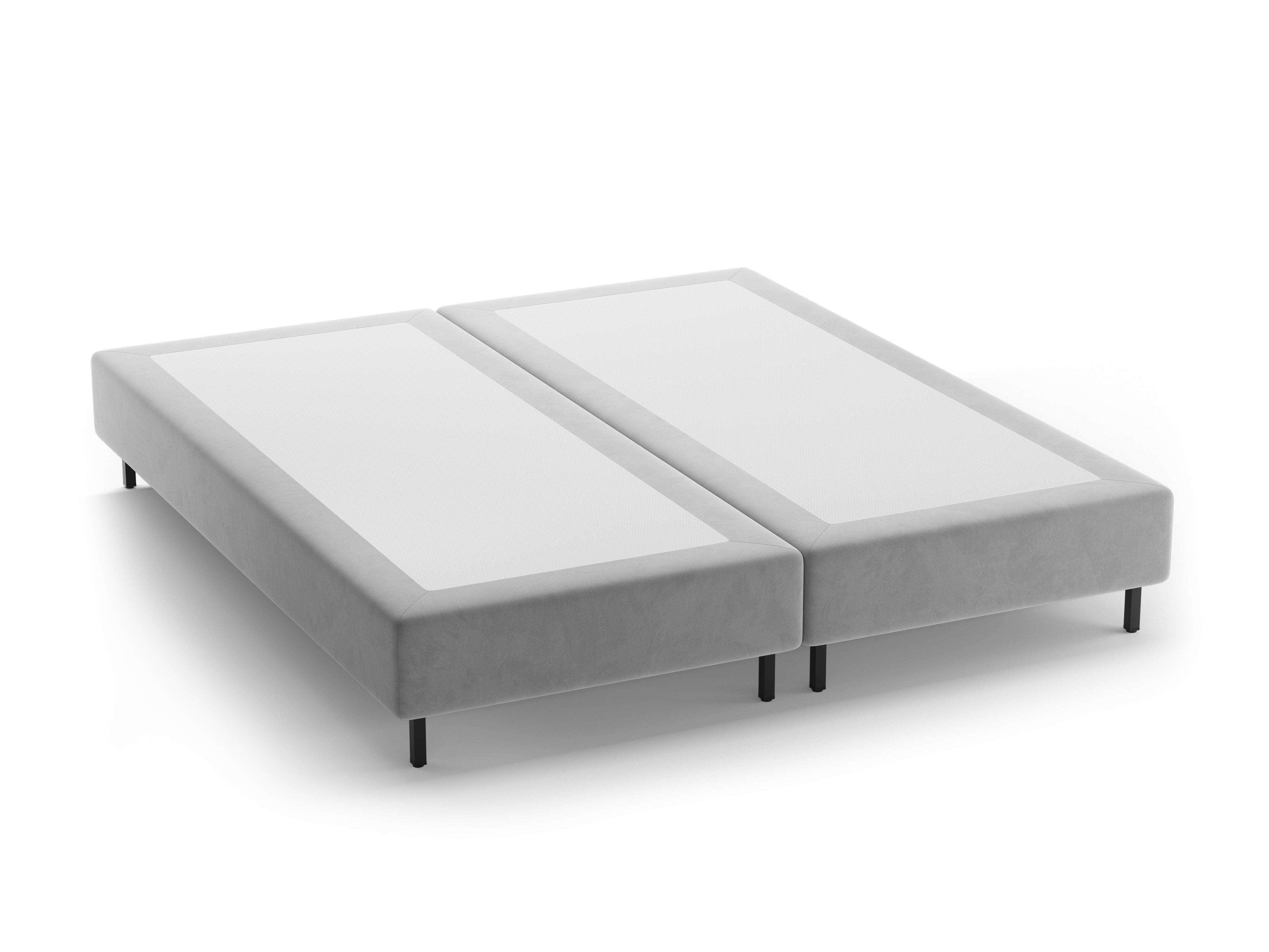 Velvet Bed WHALE Light Gray
