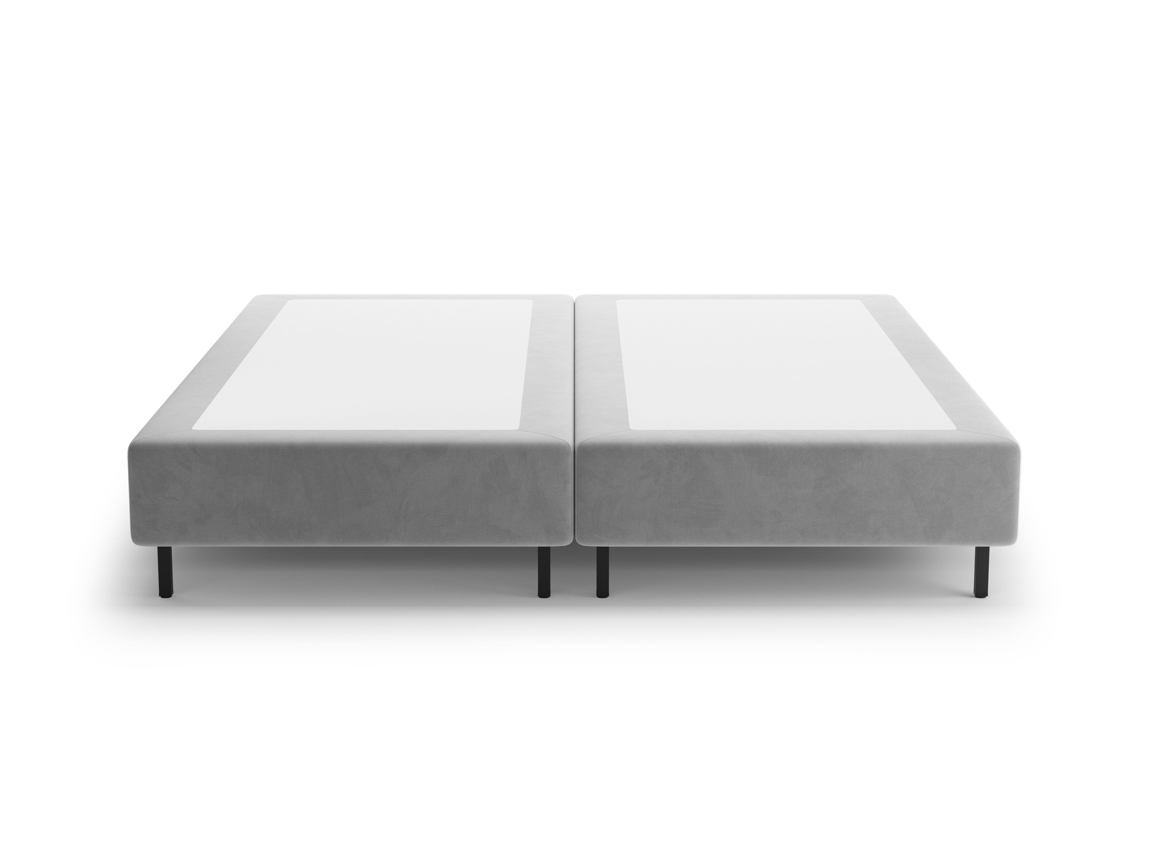Velvet Bed WHALE Light Gray