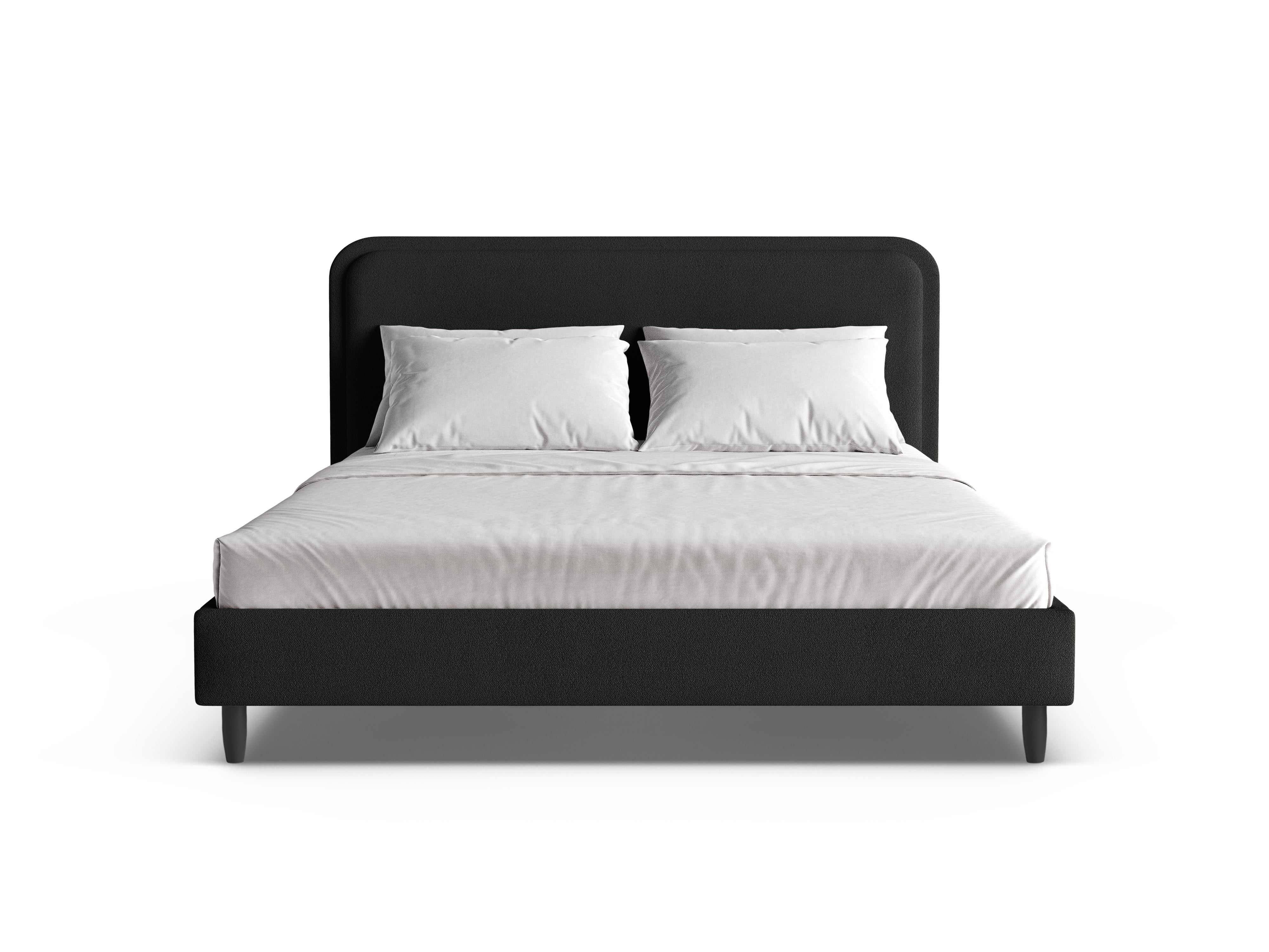 AVELINE Bed Black Boucle