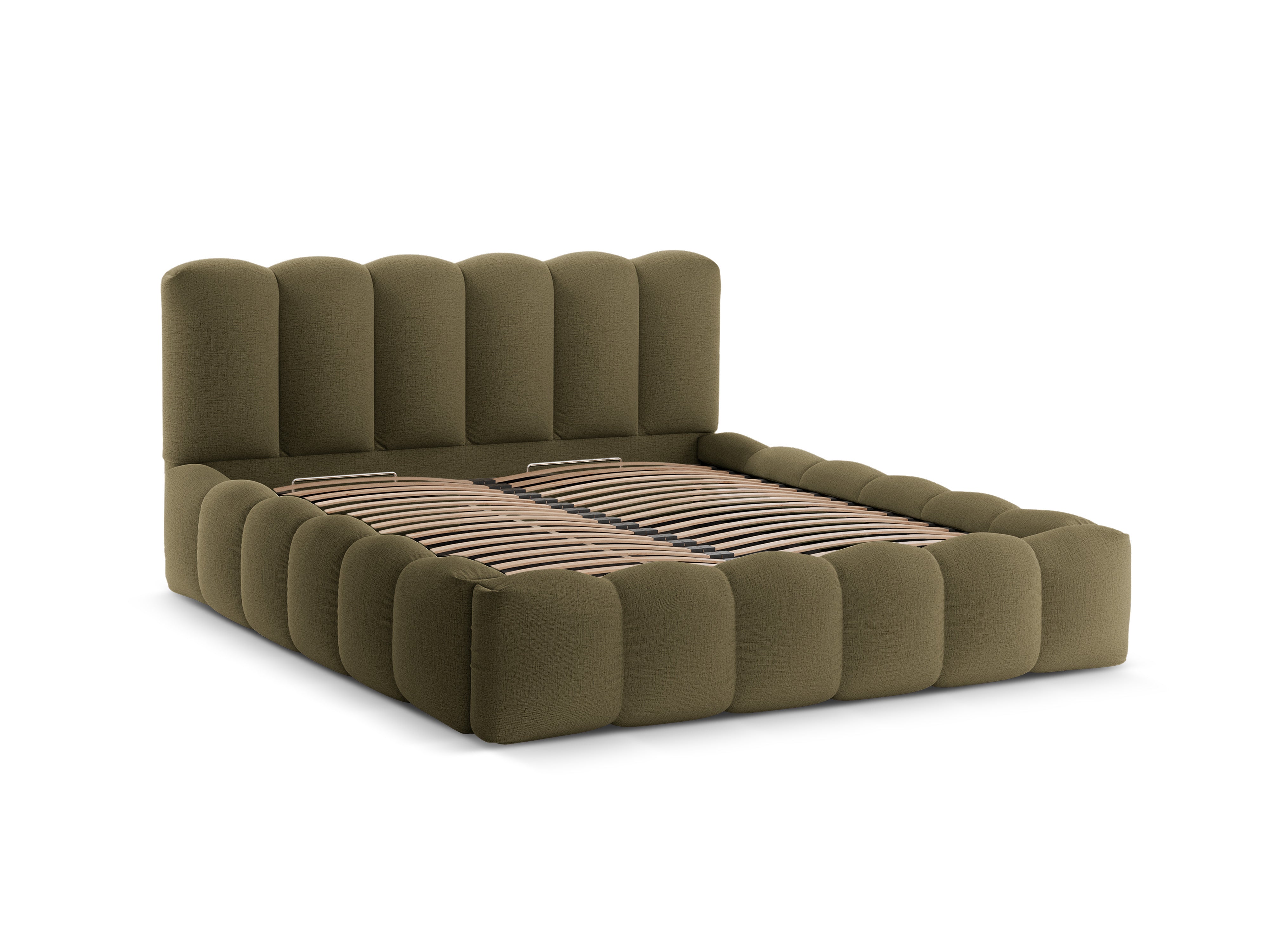 Bed met opbergruimte LUPINE groen