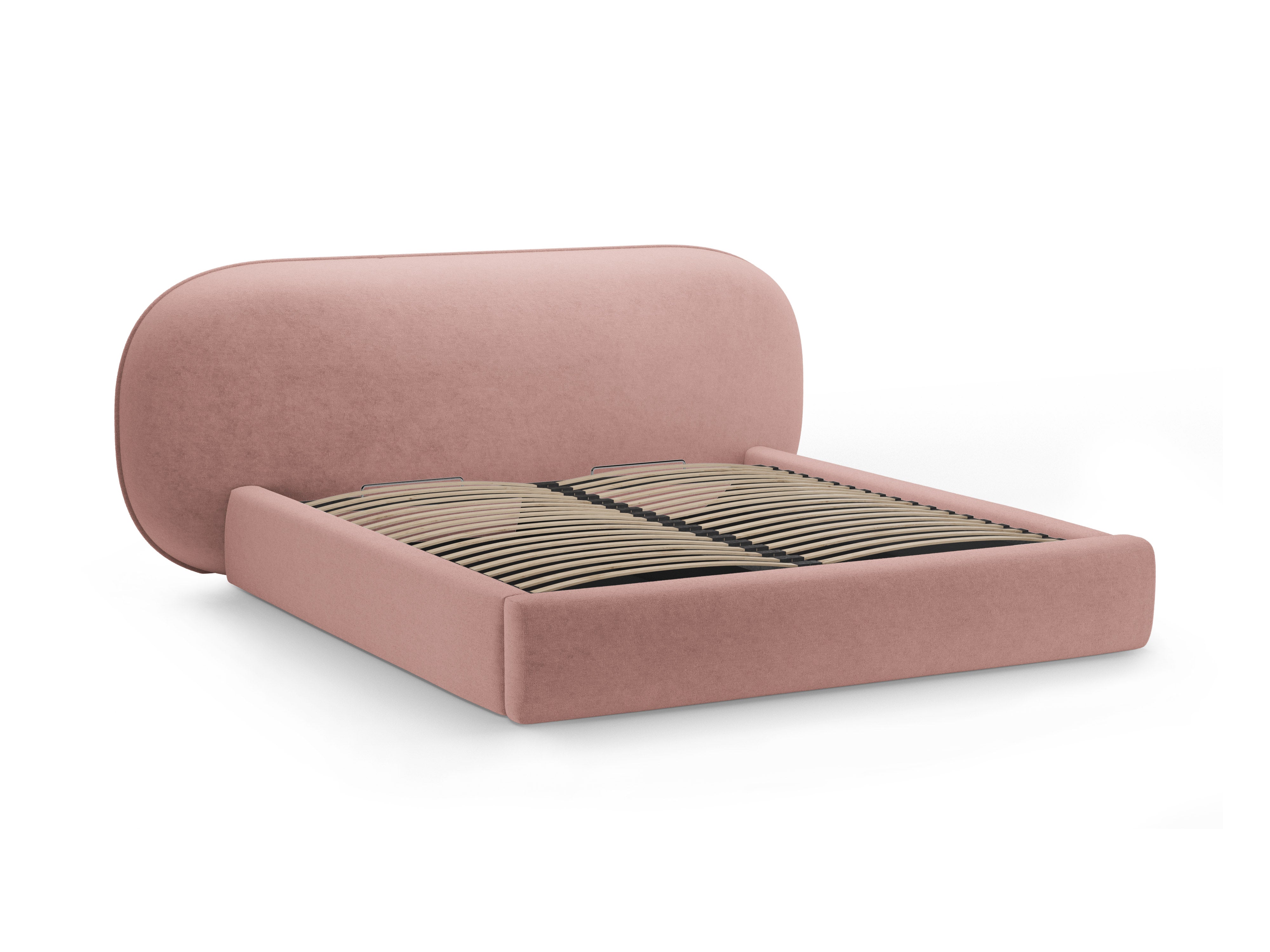 Bett OVALO rosa Chenille