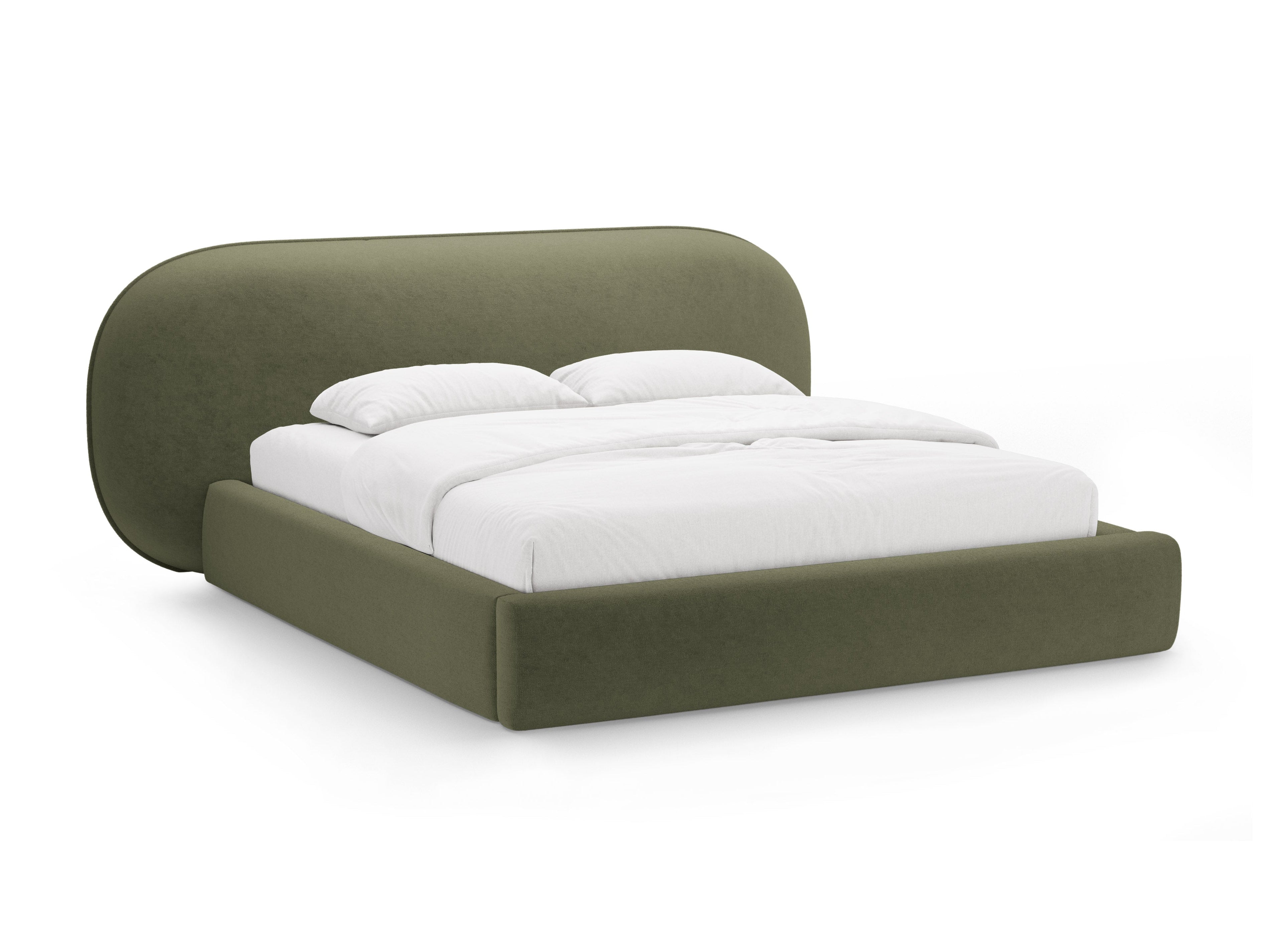 OVALO Bed Green Chenille