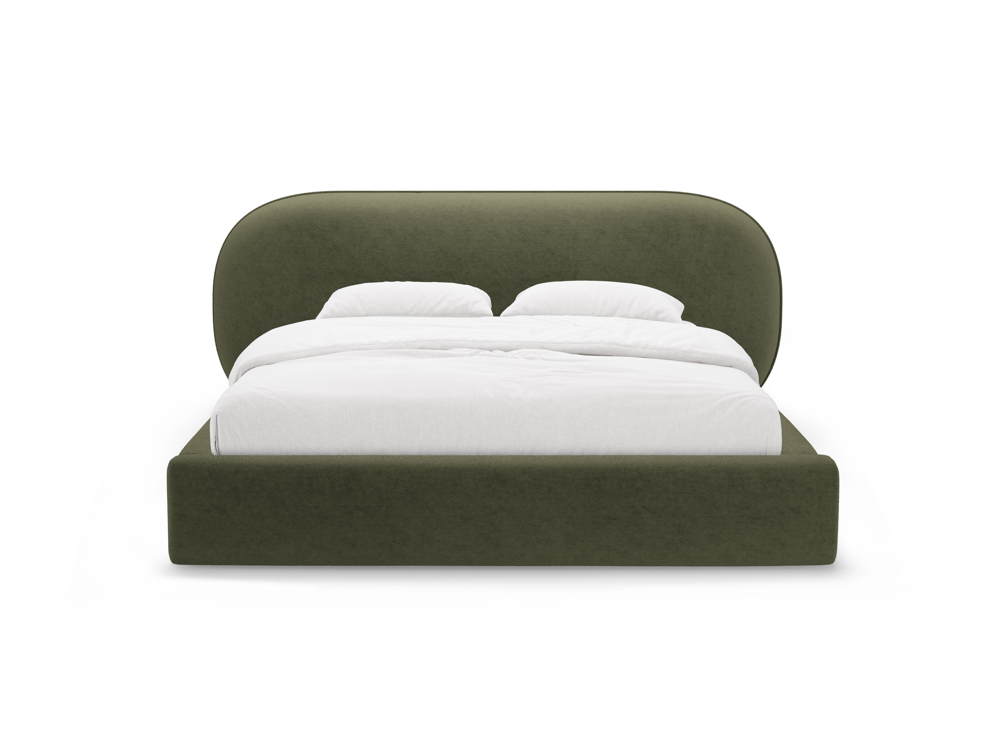 OVALO Bed Green Chenille