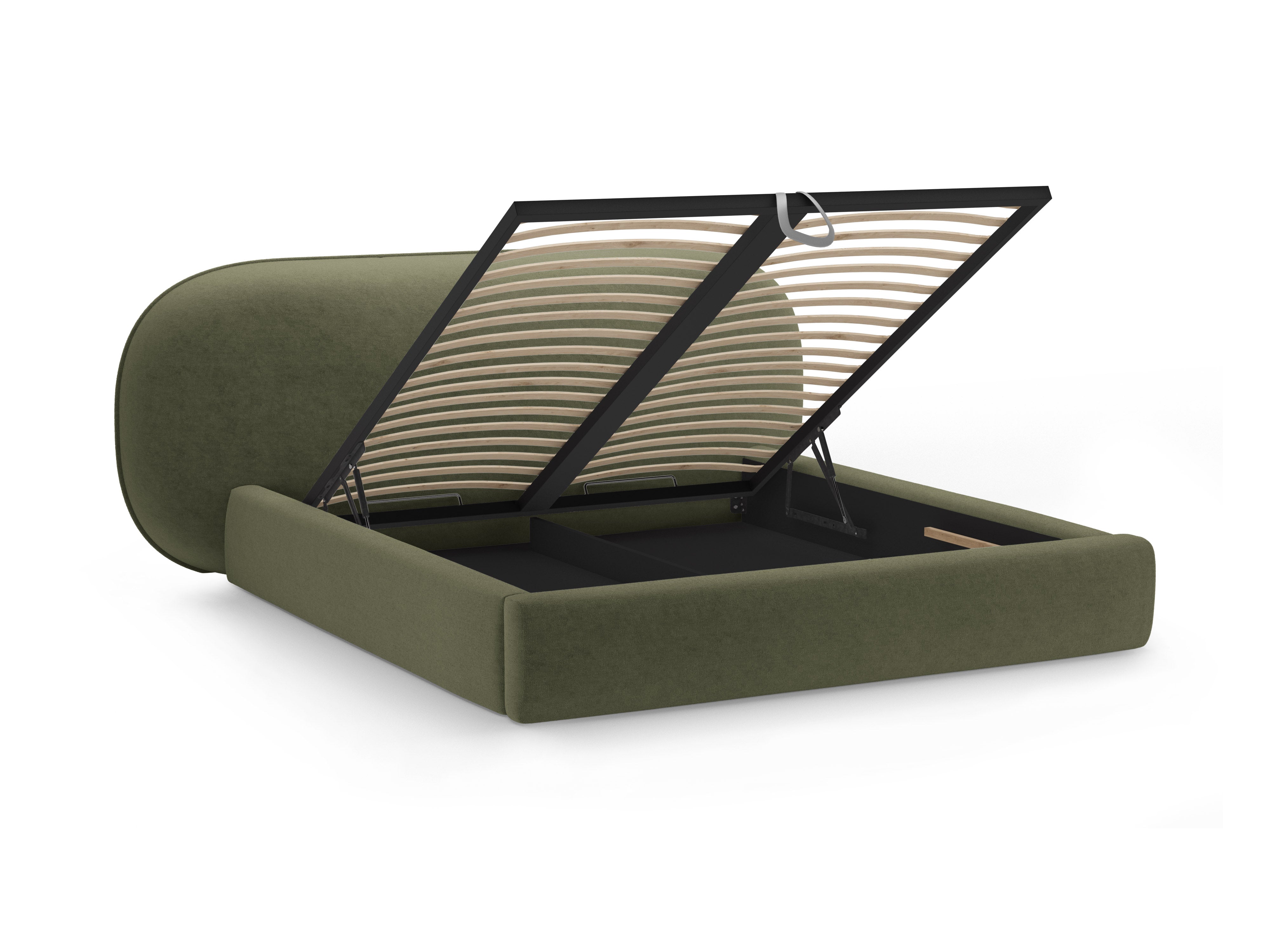 OVALO Bed Green Chenille