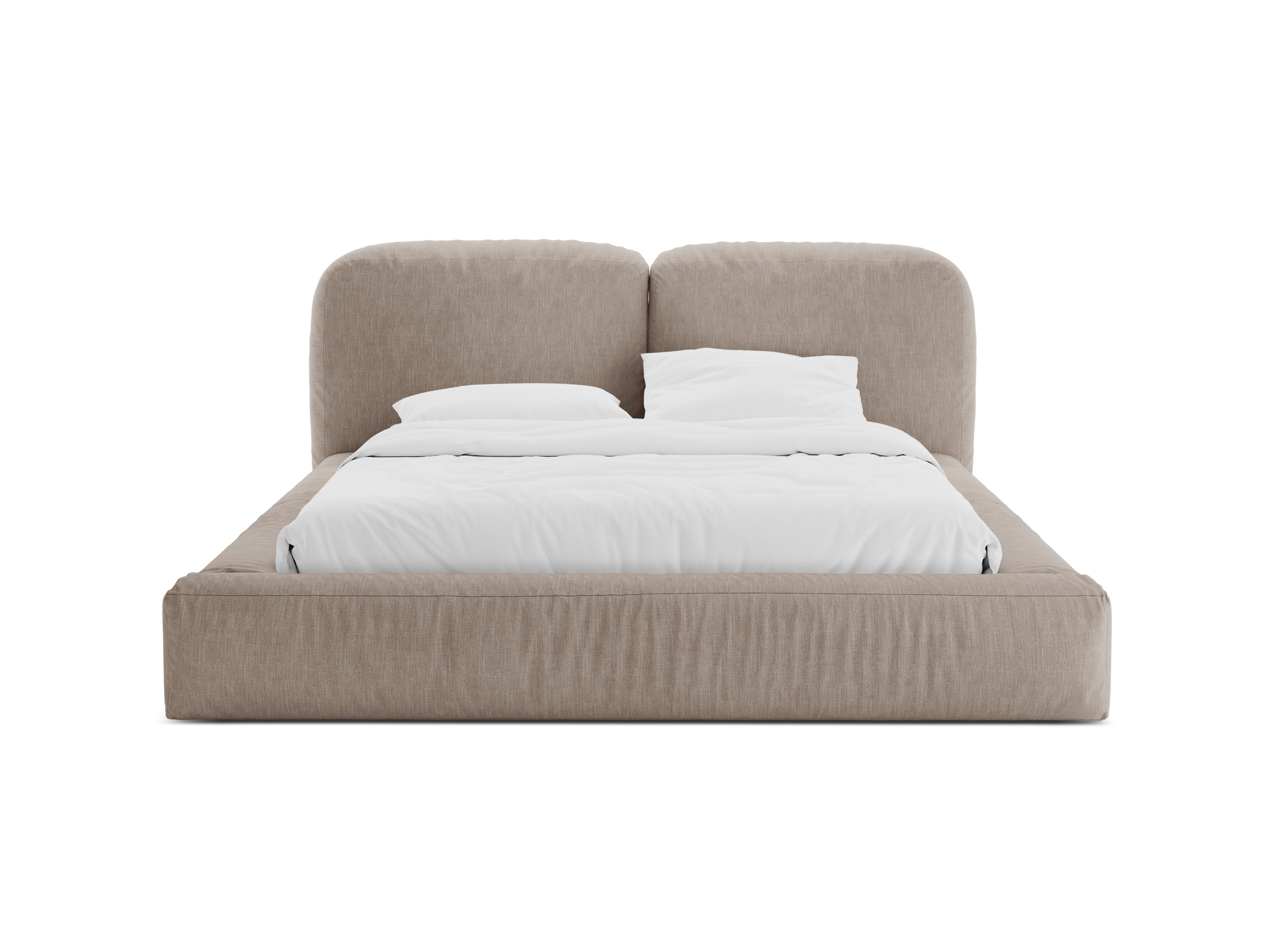 Bett MARTINA dunkelbeige