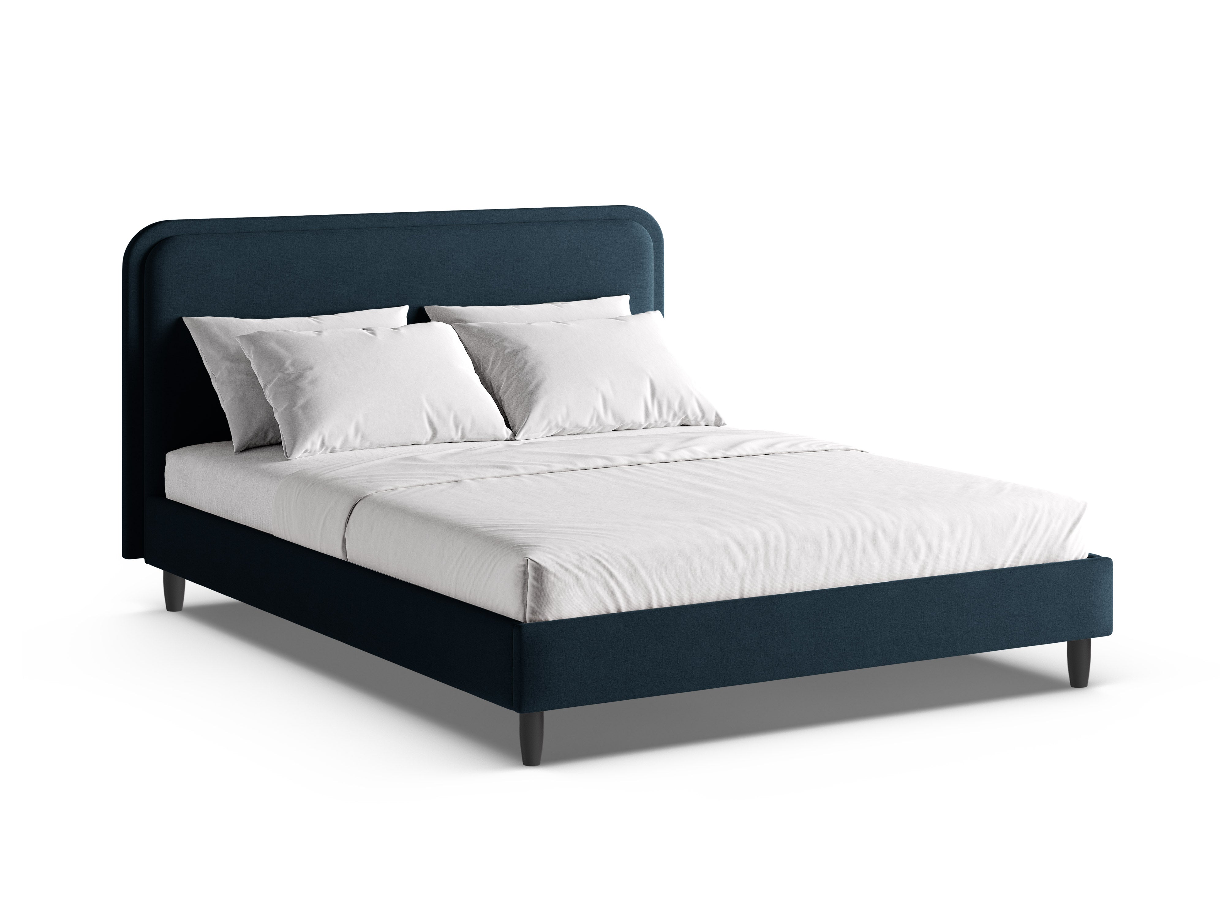 Bed AVELINE zeeblauw