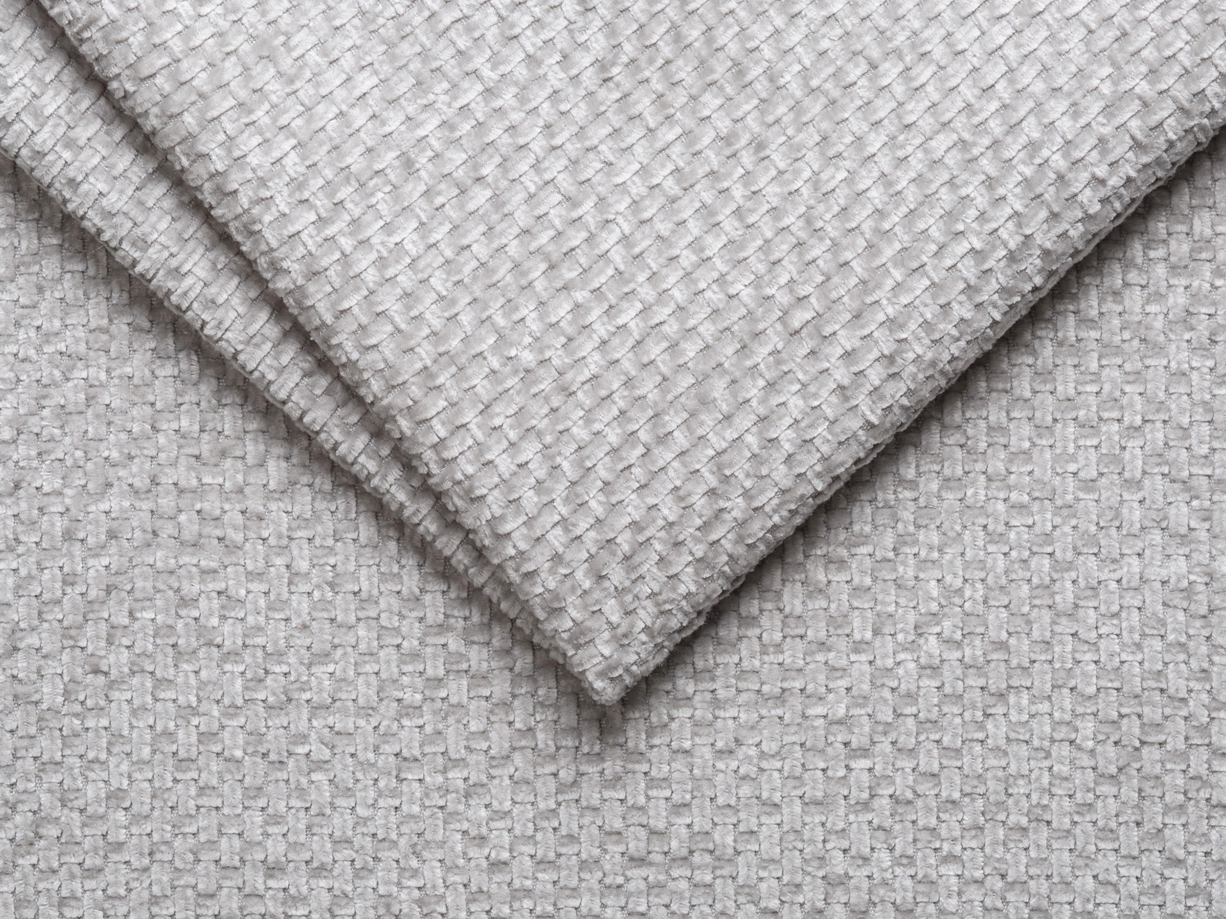 BELLIS bed met opbergruimte voor beddengoed in zilver chenille