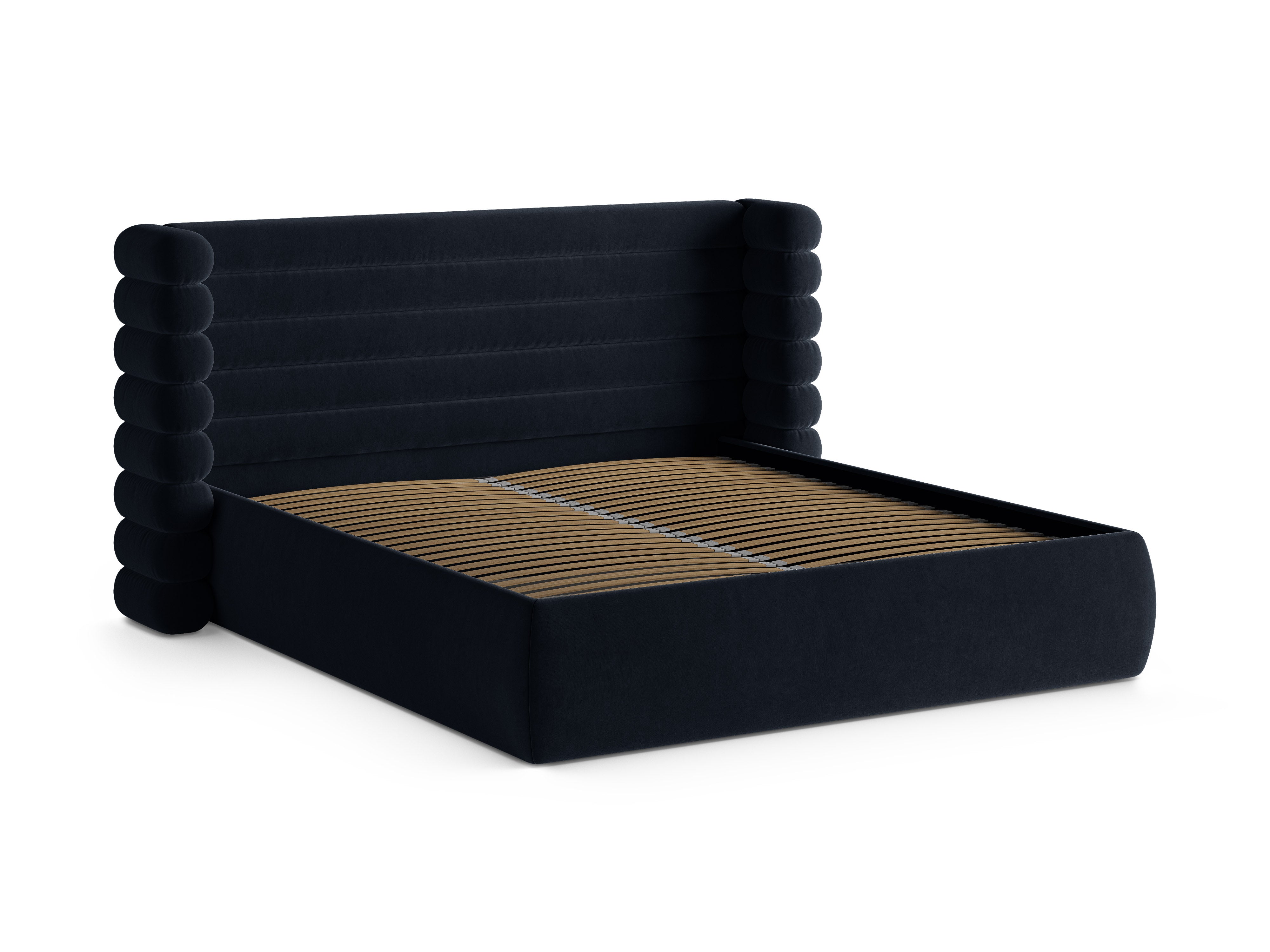 Fluwelen bed MOUNT koninklijk blauw