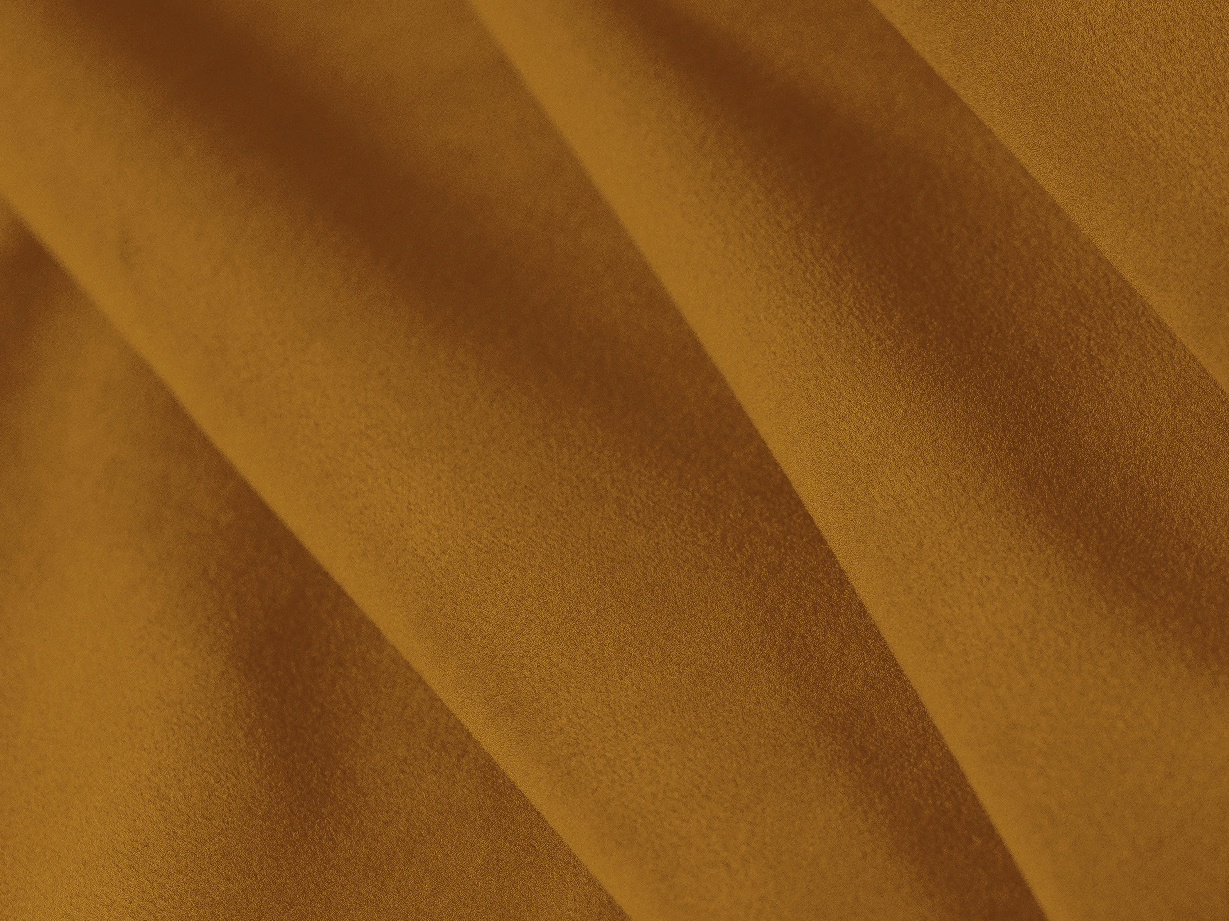 Velvet bed OVALO mosterdkleurig