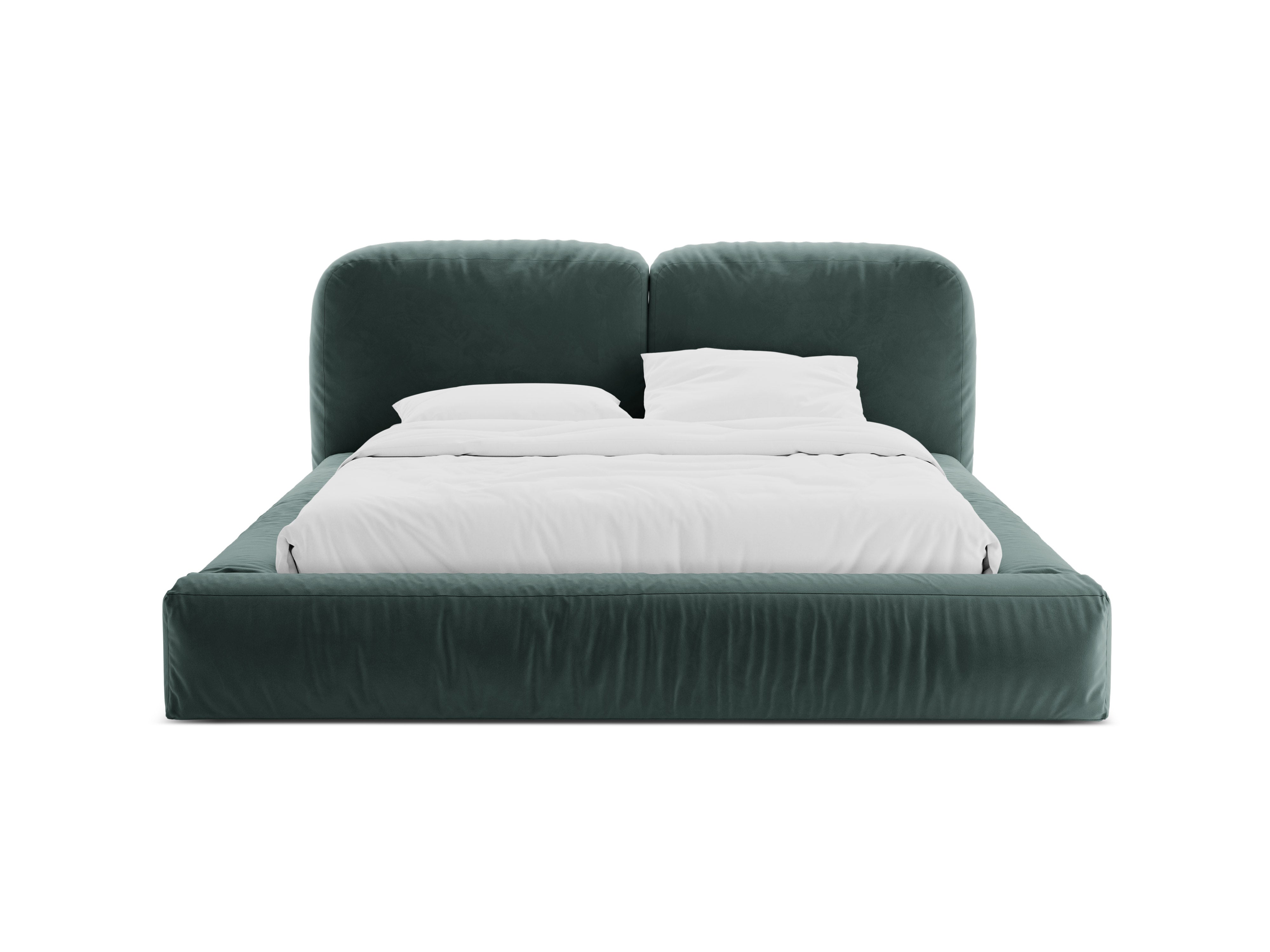Velvet bed MARTINA petrol