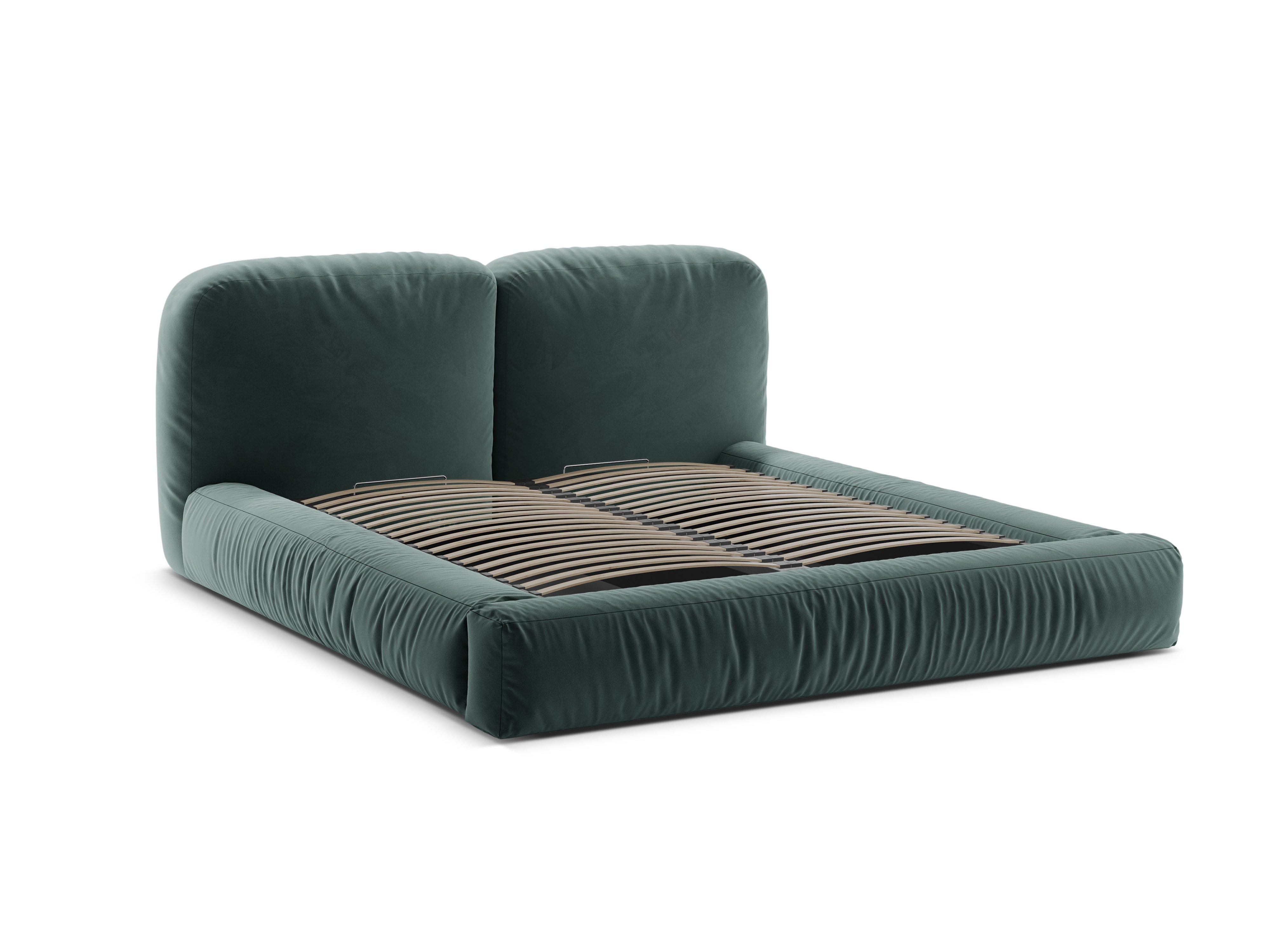 Velvet bed MARTINA petrol
