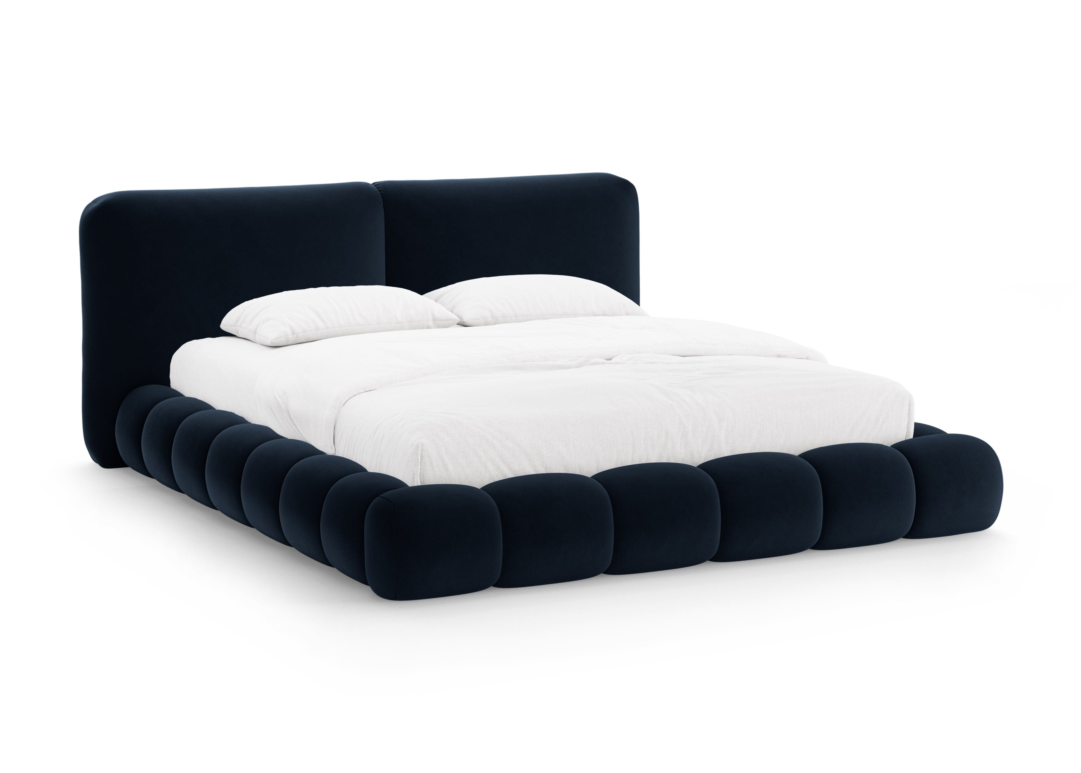 Velvet bed SOLANGE koninklijk blauw