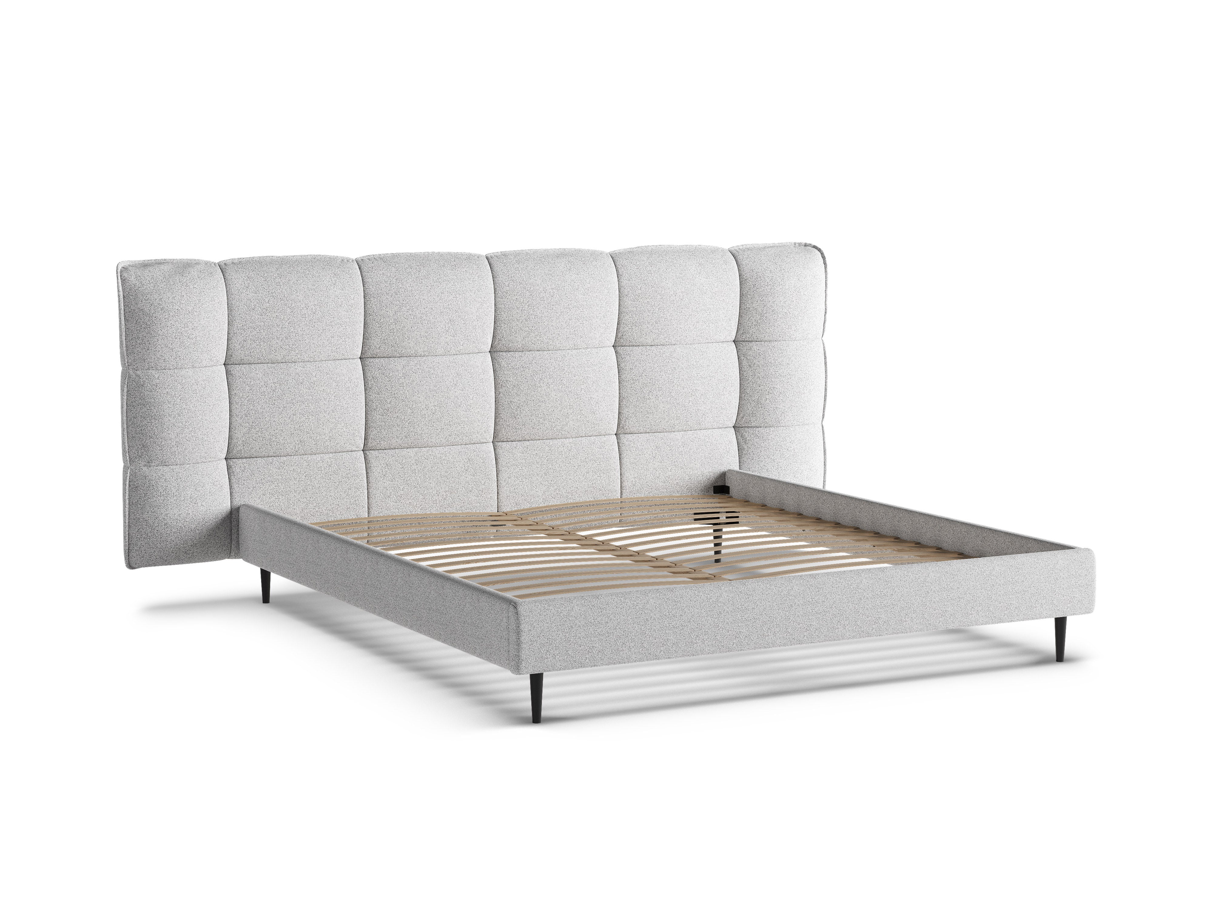 Bed ERIC lichtgrijs gemêleerd