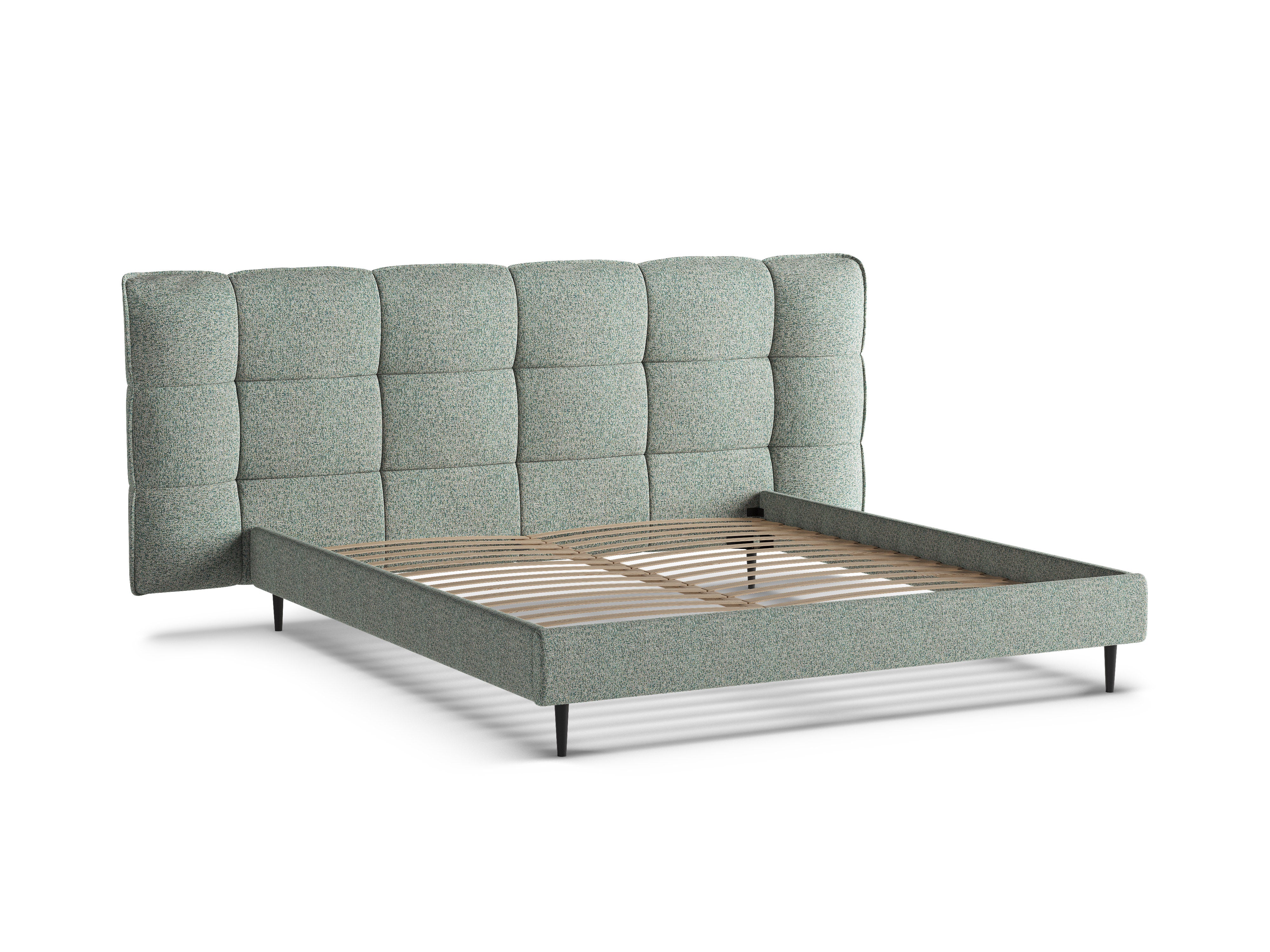 Bett ERIC moosgrün meliert